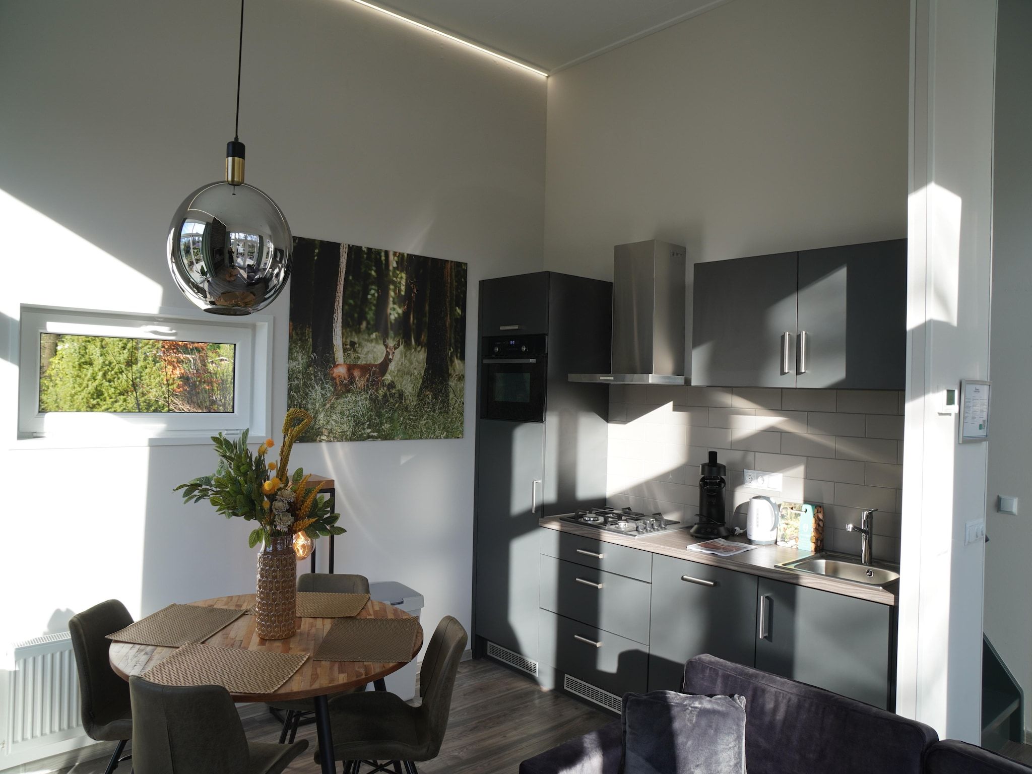 De keuken van Vakantiepark De Rimboe & De Woeste Hoogte 41 in Hoenderloo