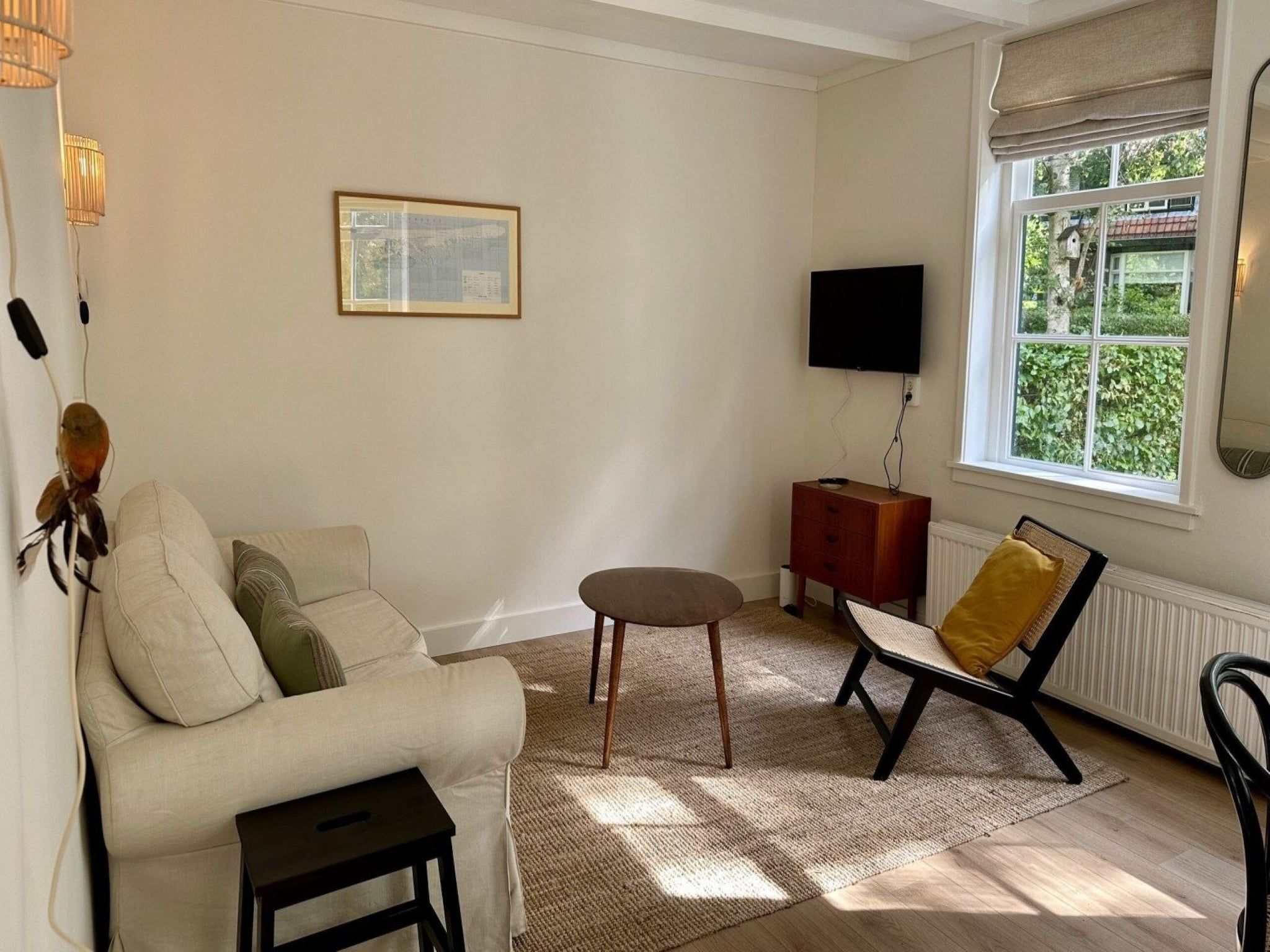 De woonkamer van Vakantiehuis Fijn in Bergen