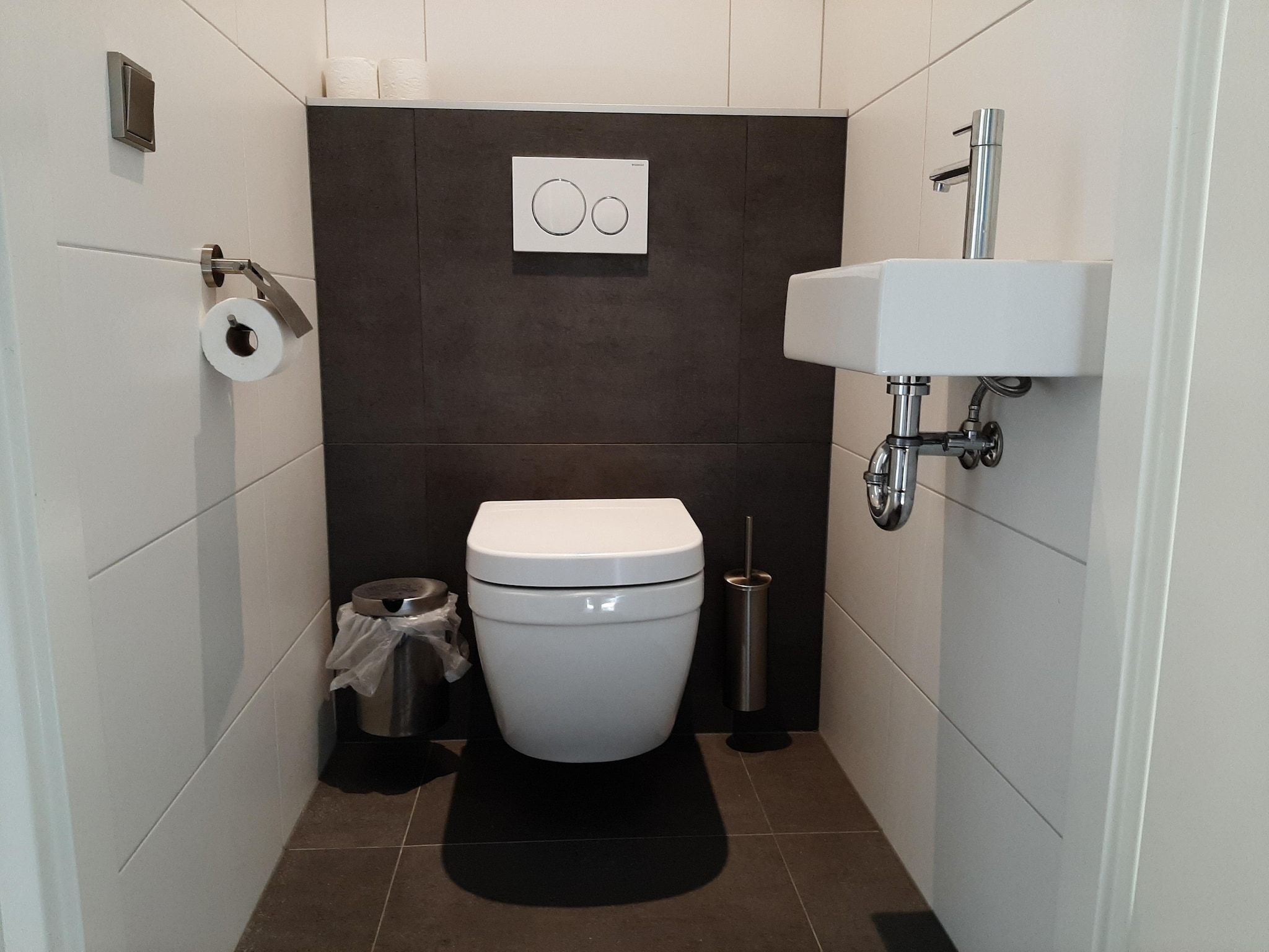 De badkamer van Kustwoning Baarland in Zeeland in Baarland