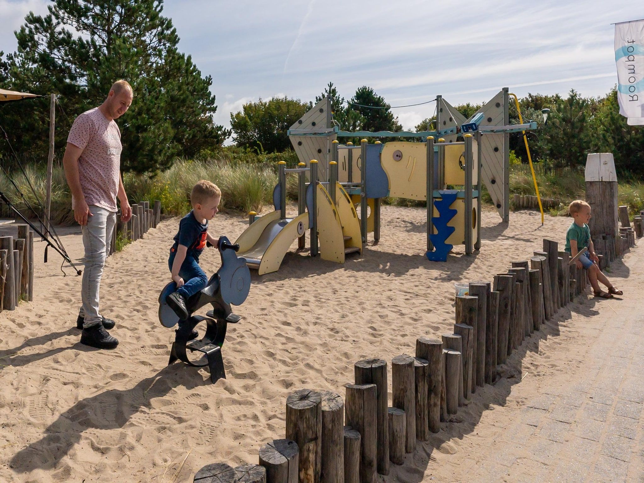 Parkfaciliteiten bij Vakantiepark Boomhiemke 17 in Hollum