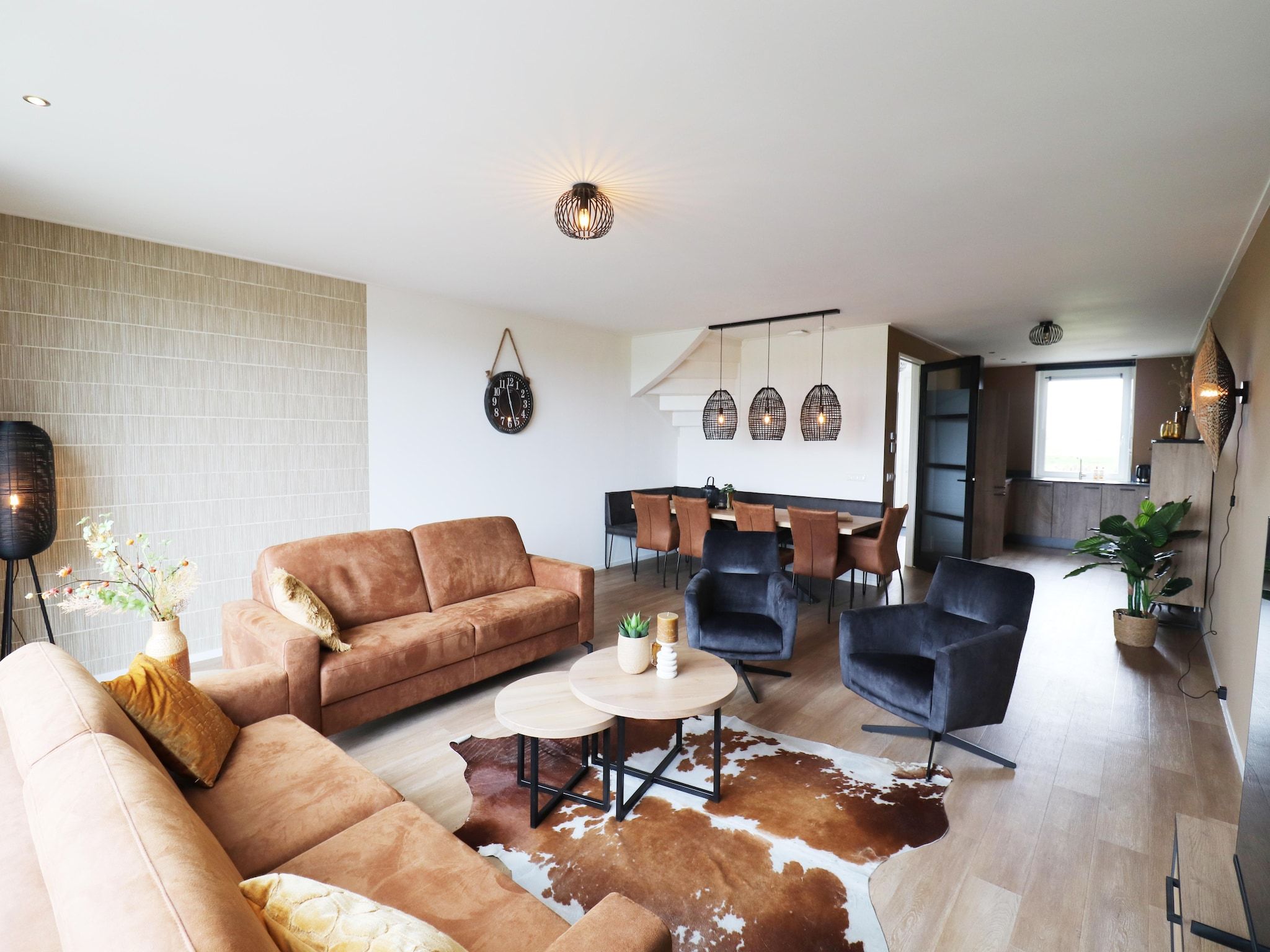 De woonkamer van Friese Villa in Leons in Leons