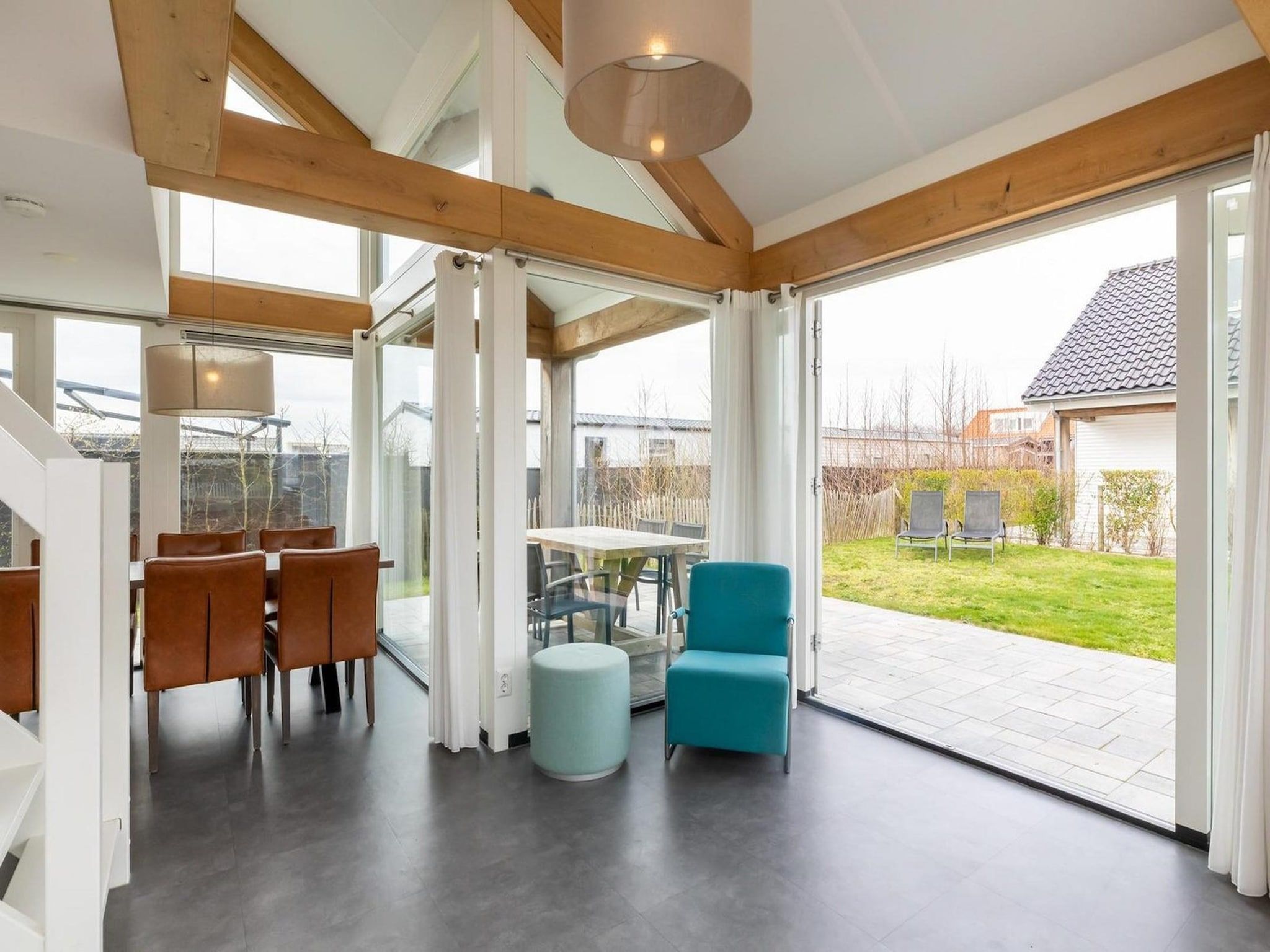 De woonkamer van Strandvilla 30 in Renesse