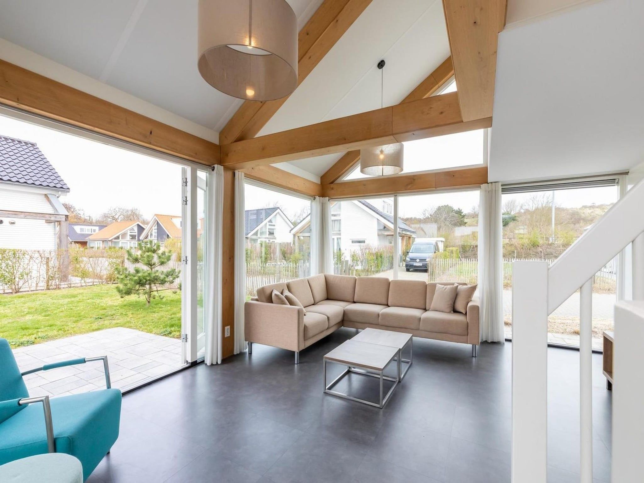 De woonkamer van Strandvilla 30 in Renesse
