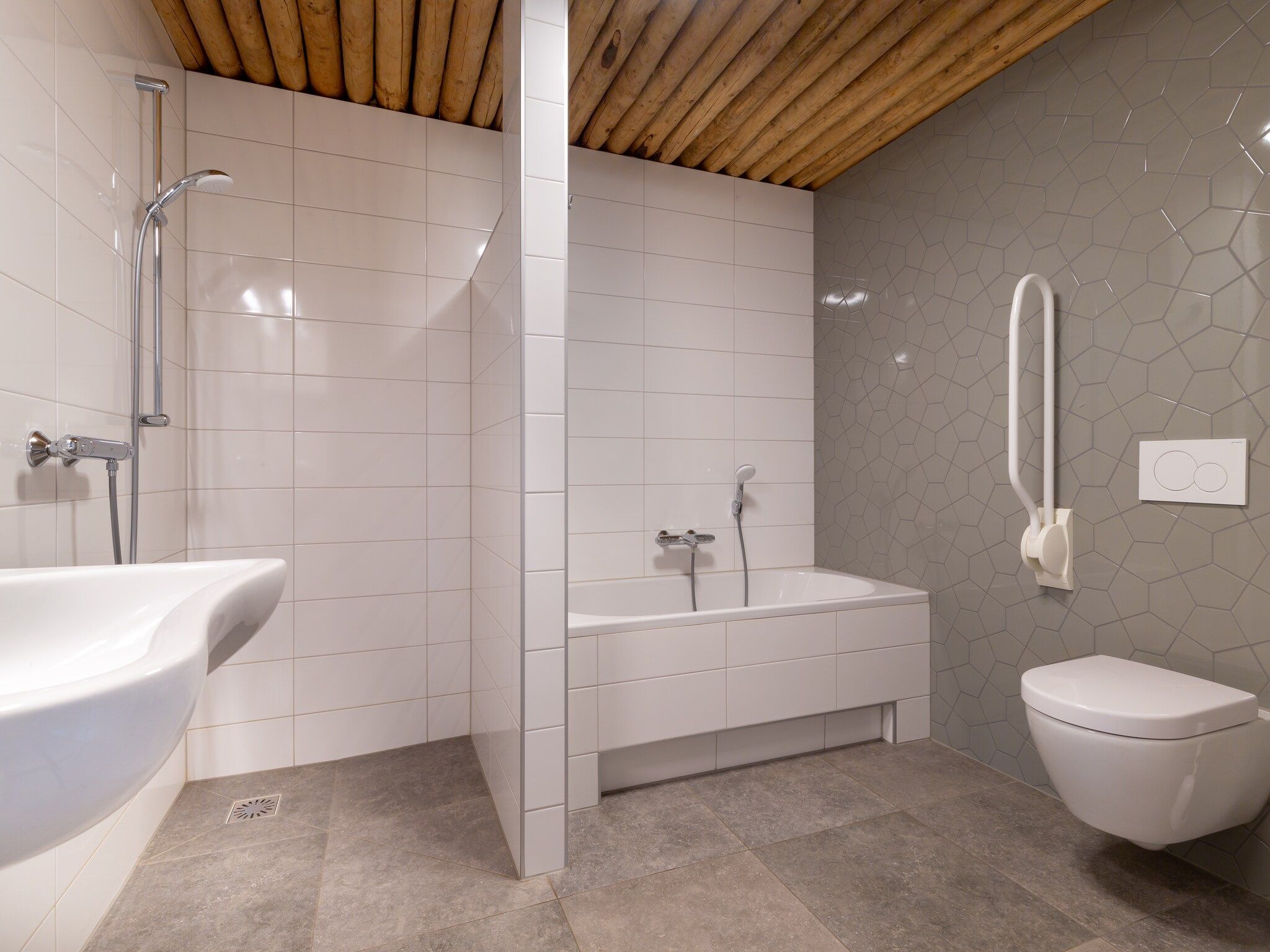 De badkamer van Koe in de Kost 4 in Heeten