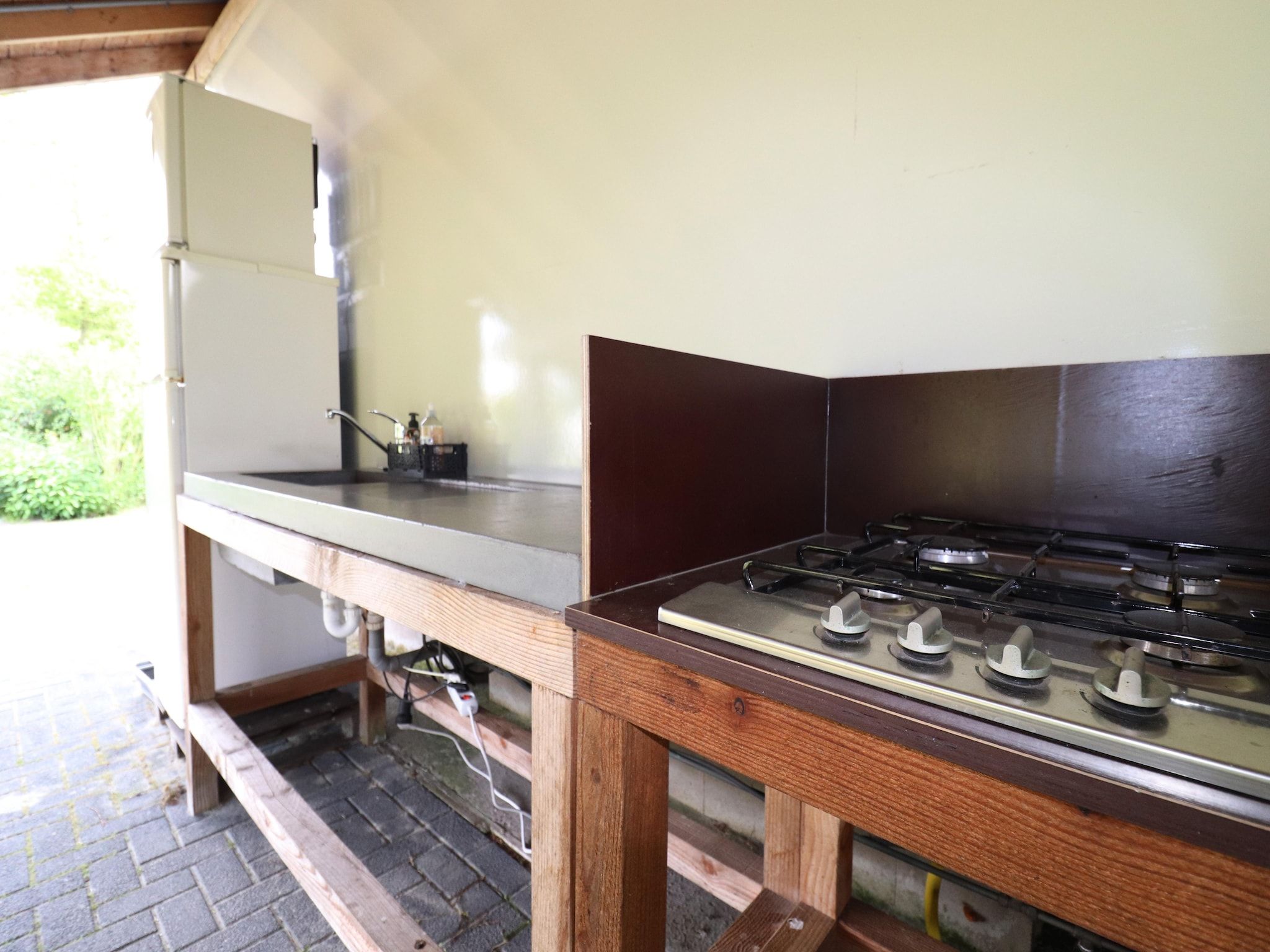De keuken van Glamour tent 'Kreas'" in Twijzel
