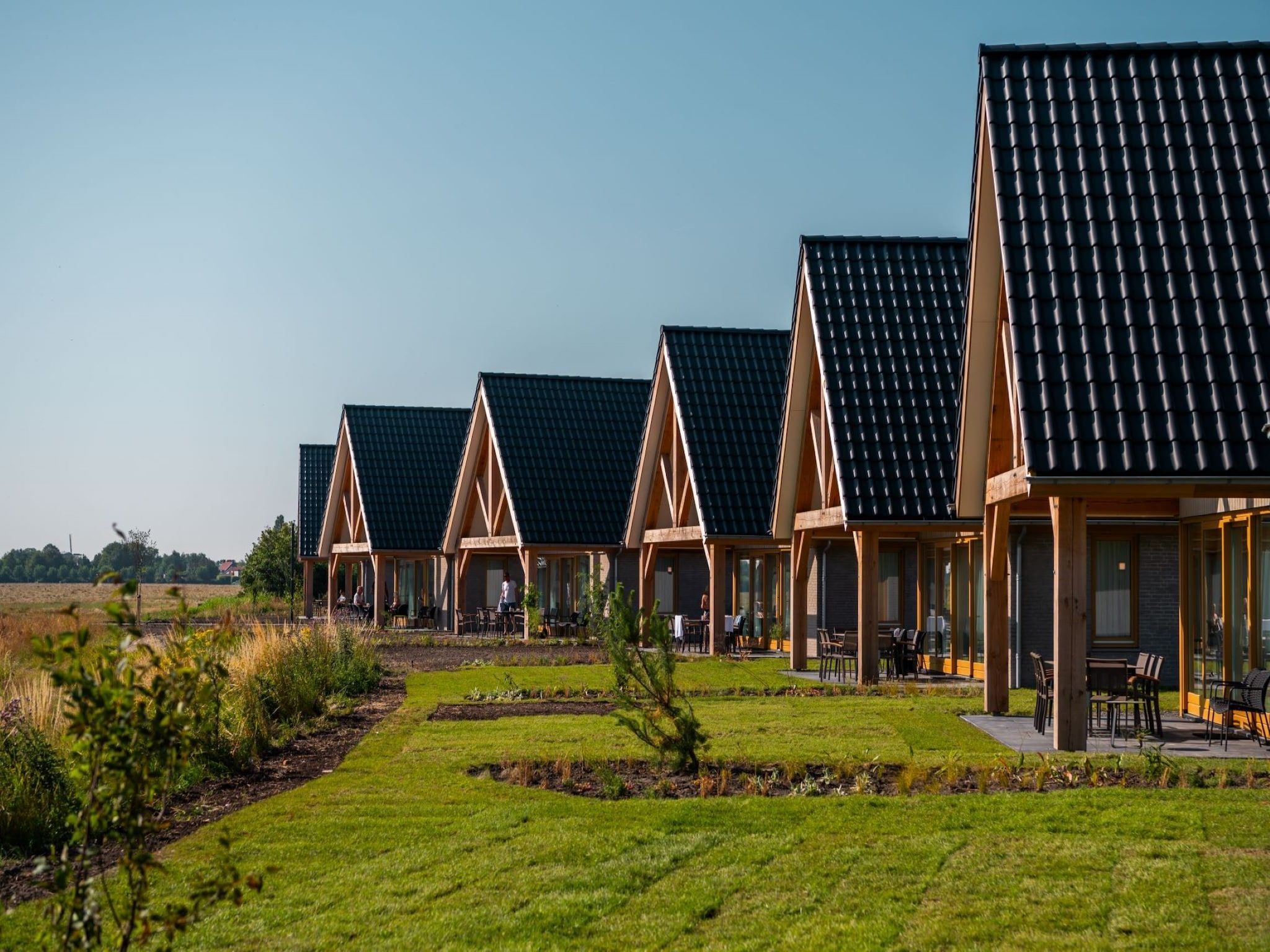 De buitenkant van Duinvilla 10 in Cadzand