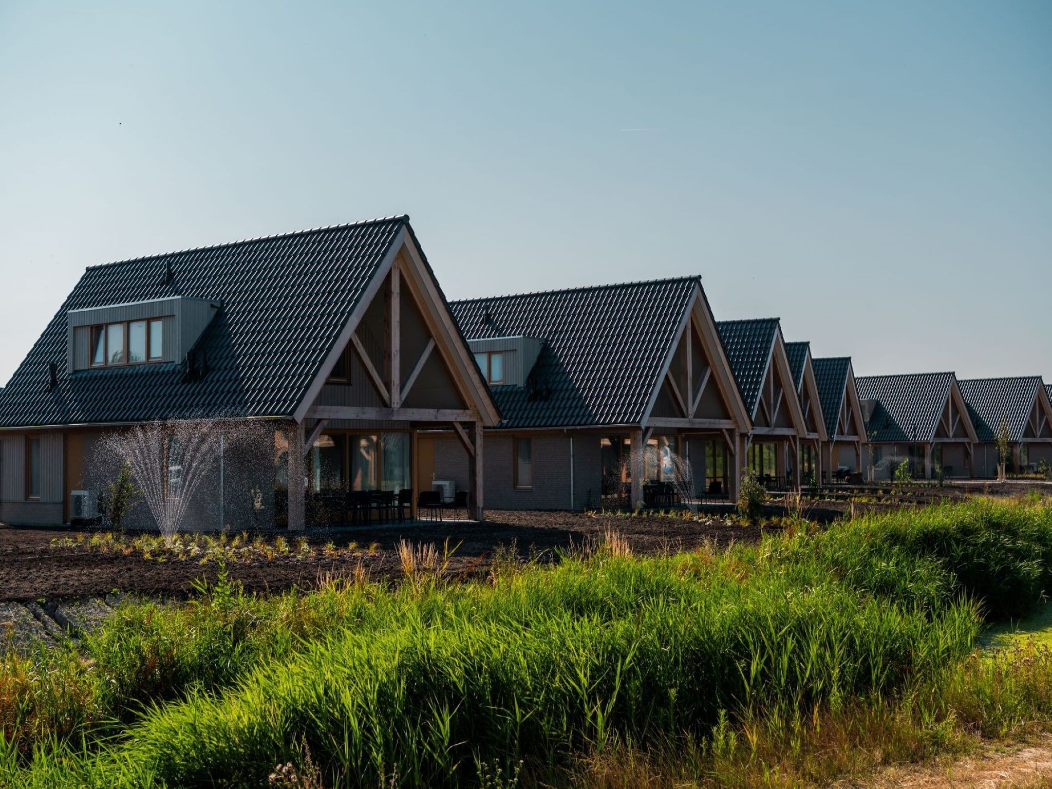 De buitenkant van Duinvilla 10 in Cadzand