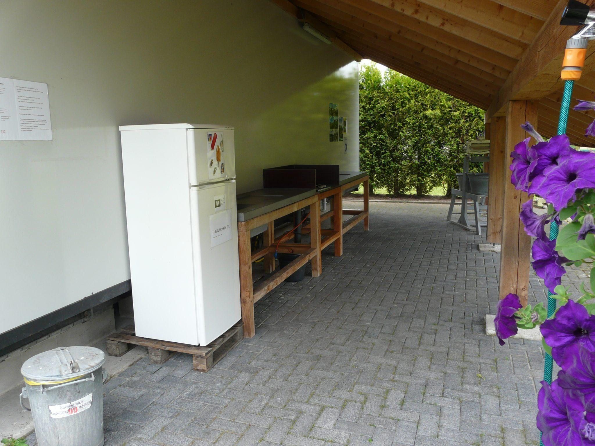 De keuken van Glamour tent 'Smuk' in Twijzel
