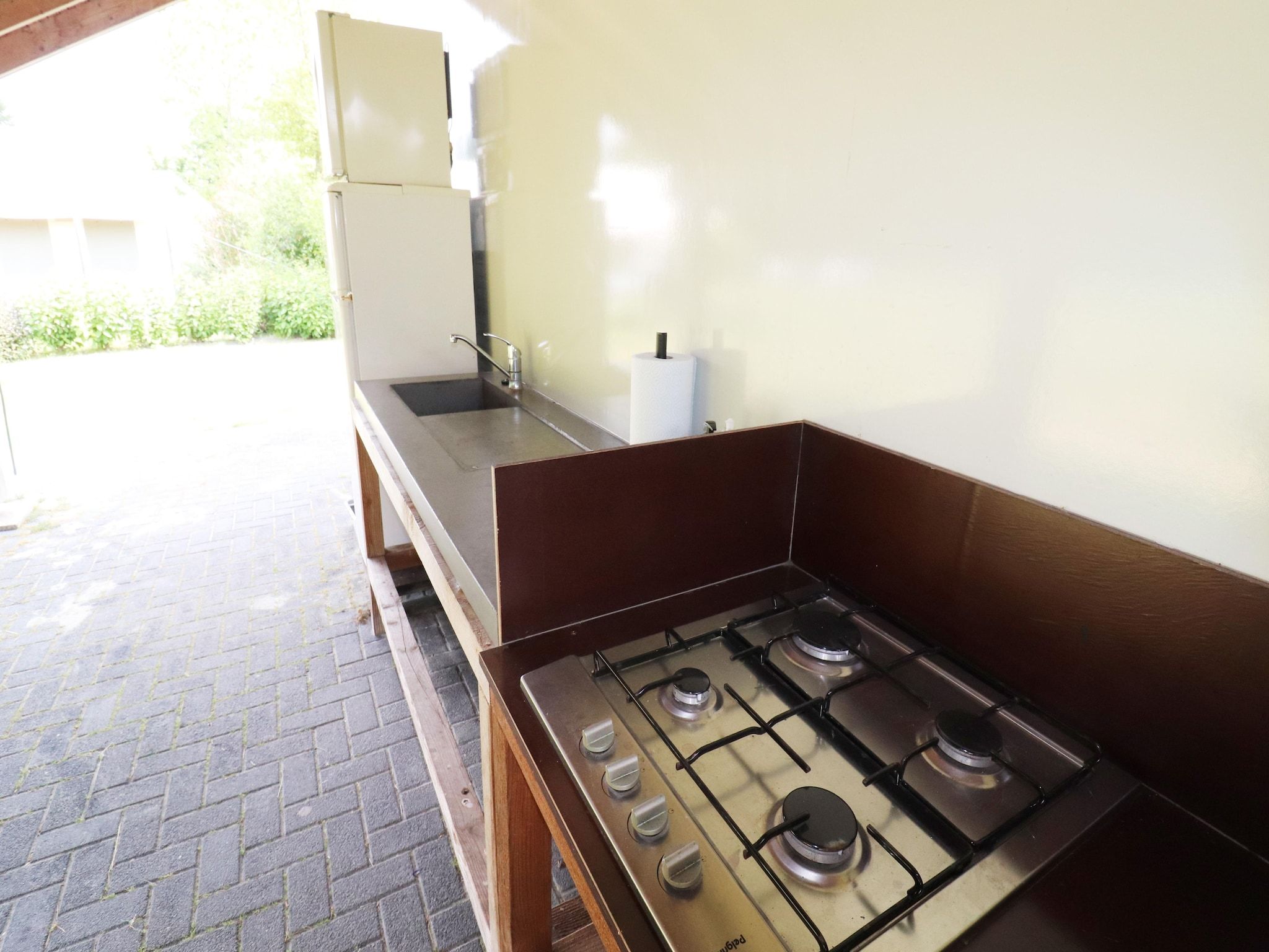 De keuken van Glamour tent 'Smuk' in Twijzel