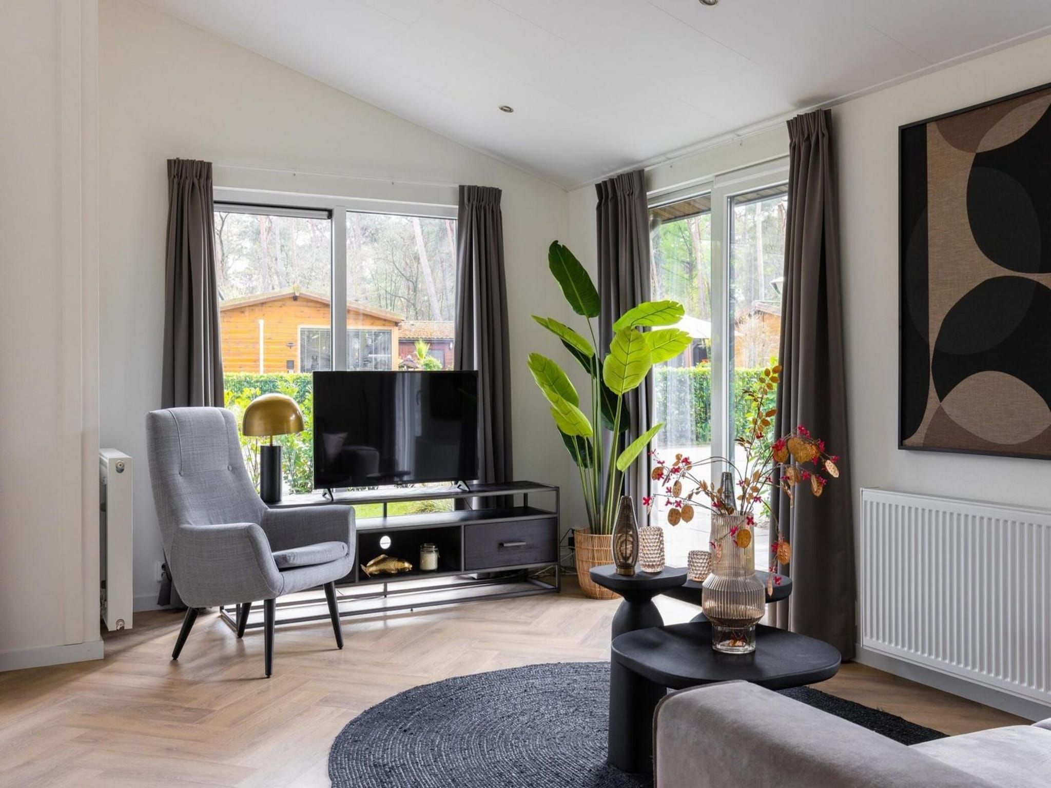 De woonkamer van Vakantiepark Latour 8 in Oirschot