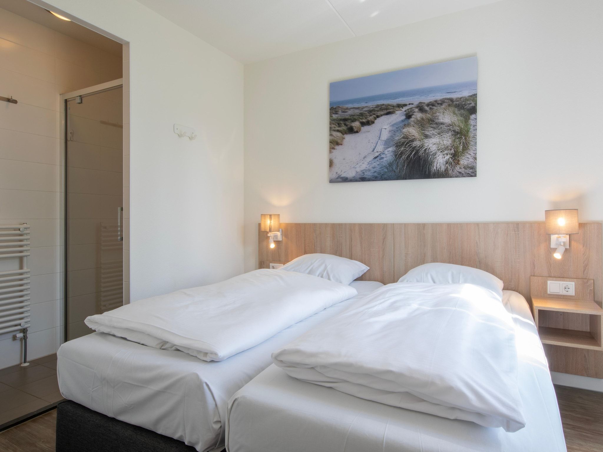 Een slaapkamer van Noordzee Résidence Cadzand-Bad 31 in Cadzand-Bad