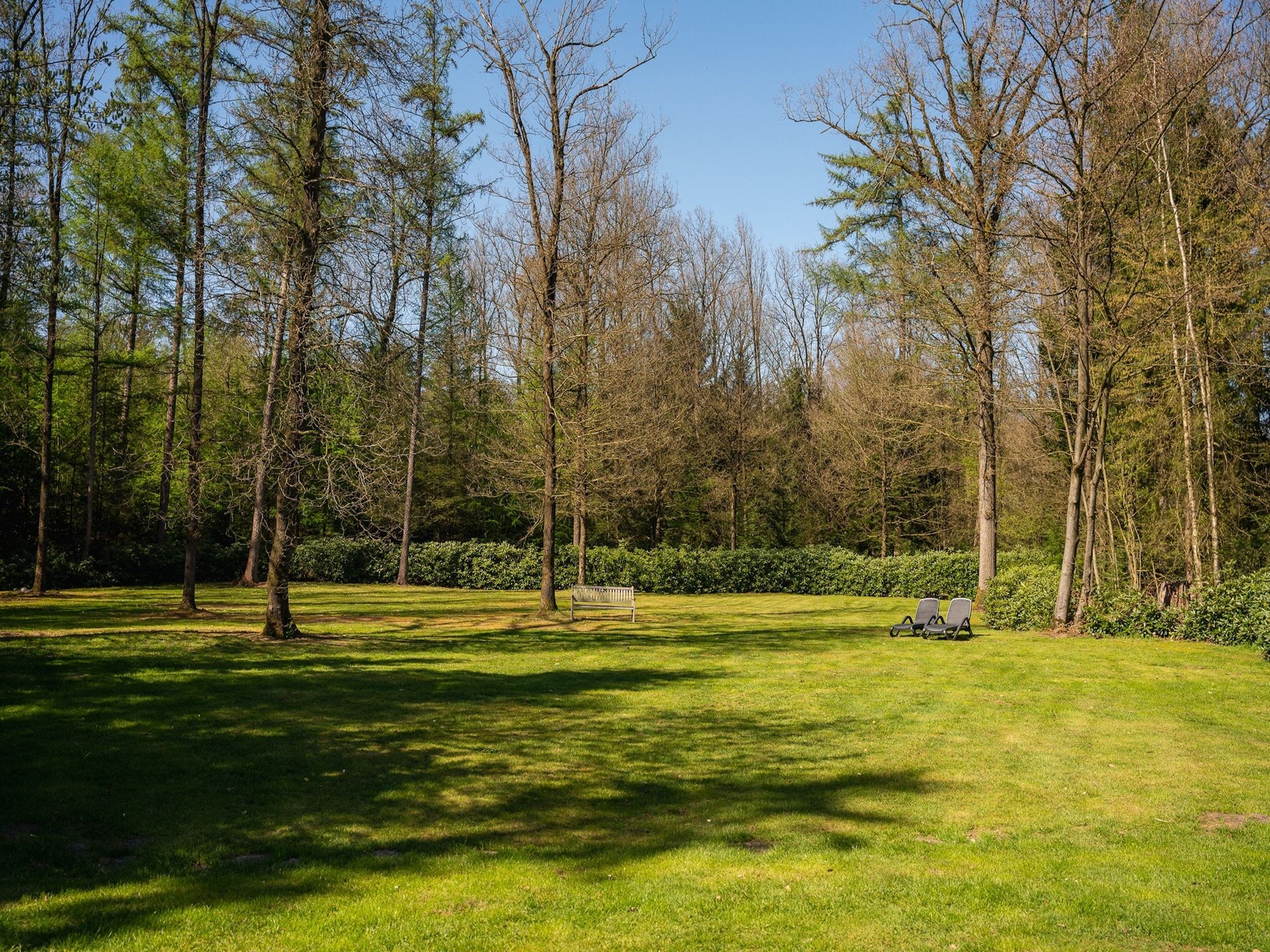 De tuin van Het Landhuis in Losser