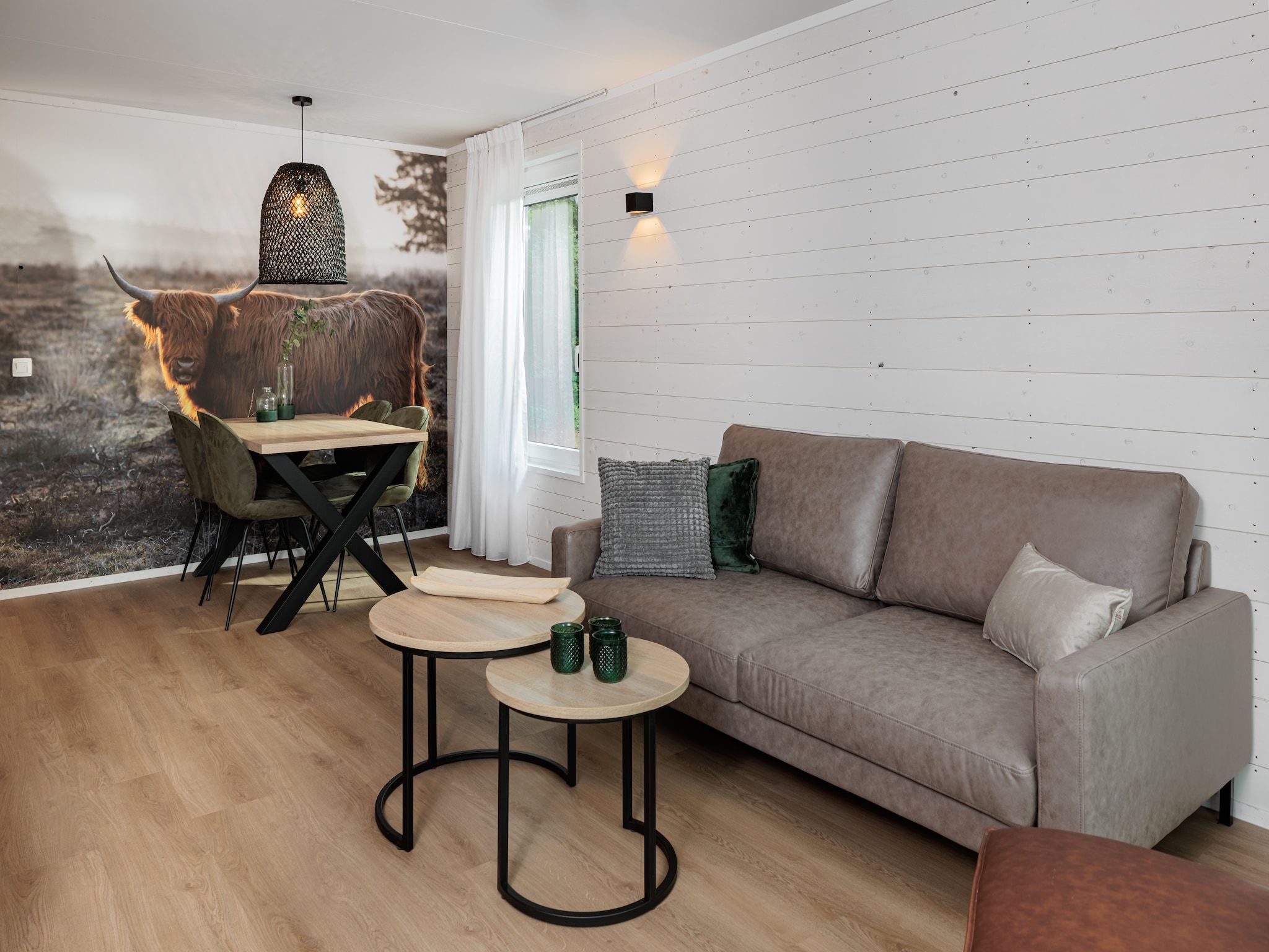 De woonkamer van Vakantiepark Schaijk 13 in Schaijk