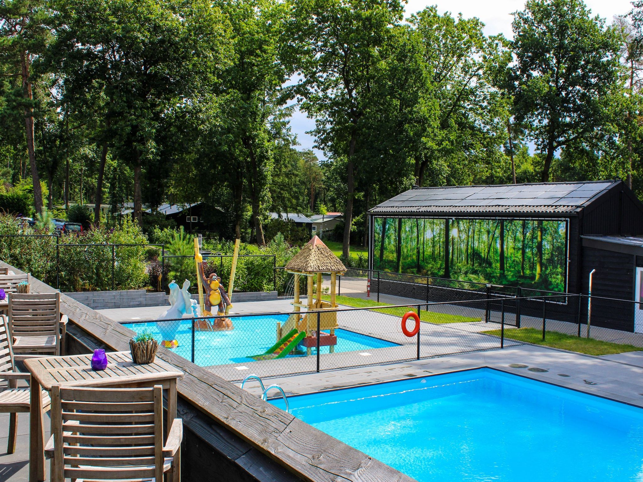 Parkfaciliteiten bij Vakantiepark De Rimboe & De Woeste Hoogte 42 in Hoenderloo