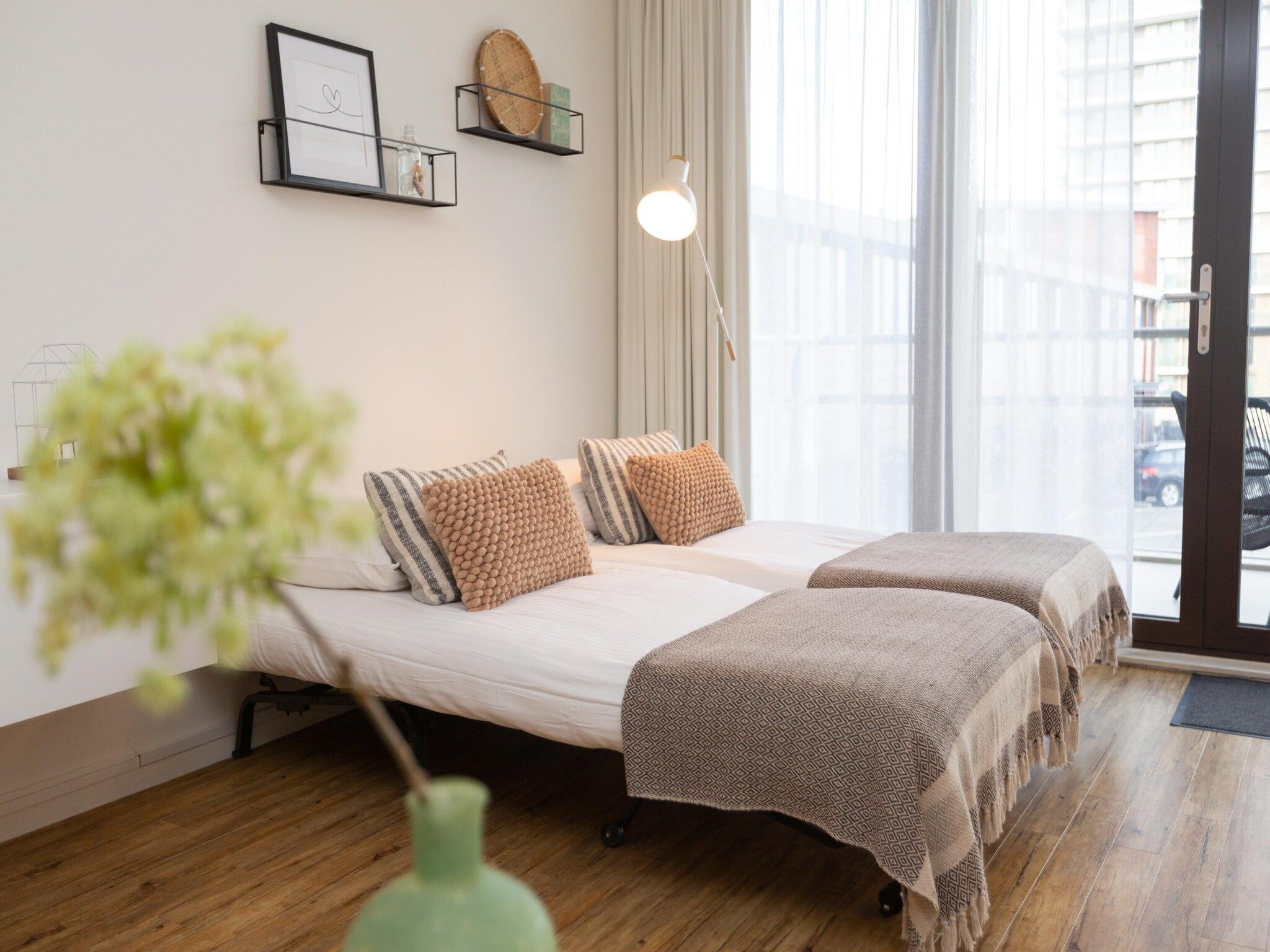 Een slaapkamer van Scheveningen Harbour 76 in Den Haag