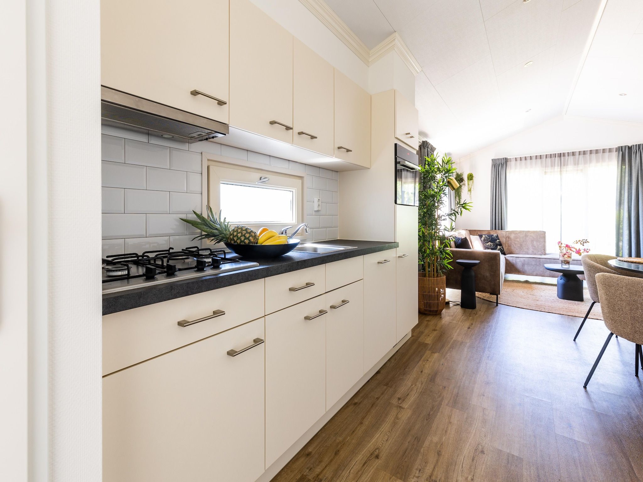 De keuken van Vakantiepark Molenvelden 9 in Veldhoven