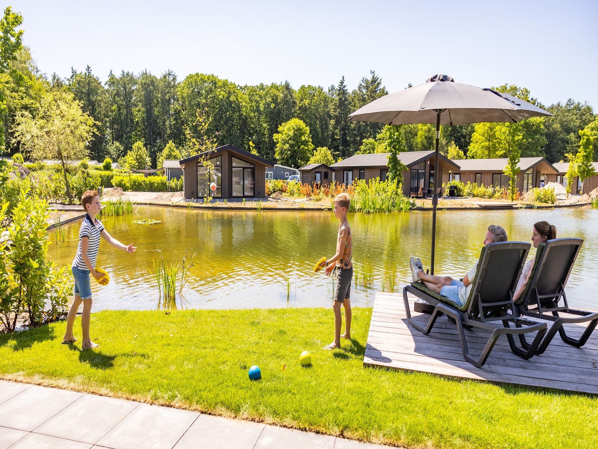 Parkfaciliteiten bij Vakantiepark Molenvelden 9 in Veldhoven