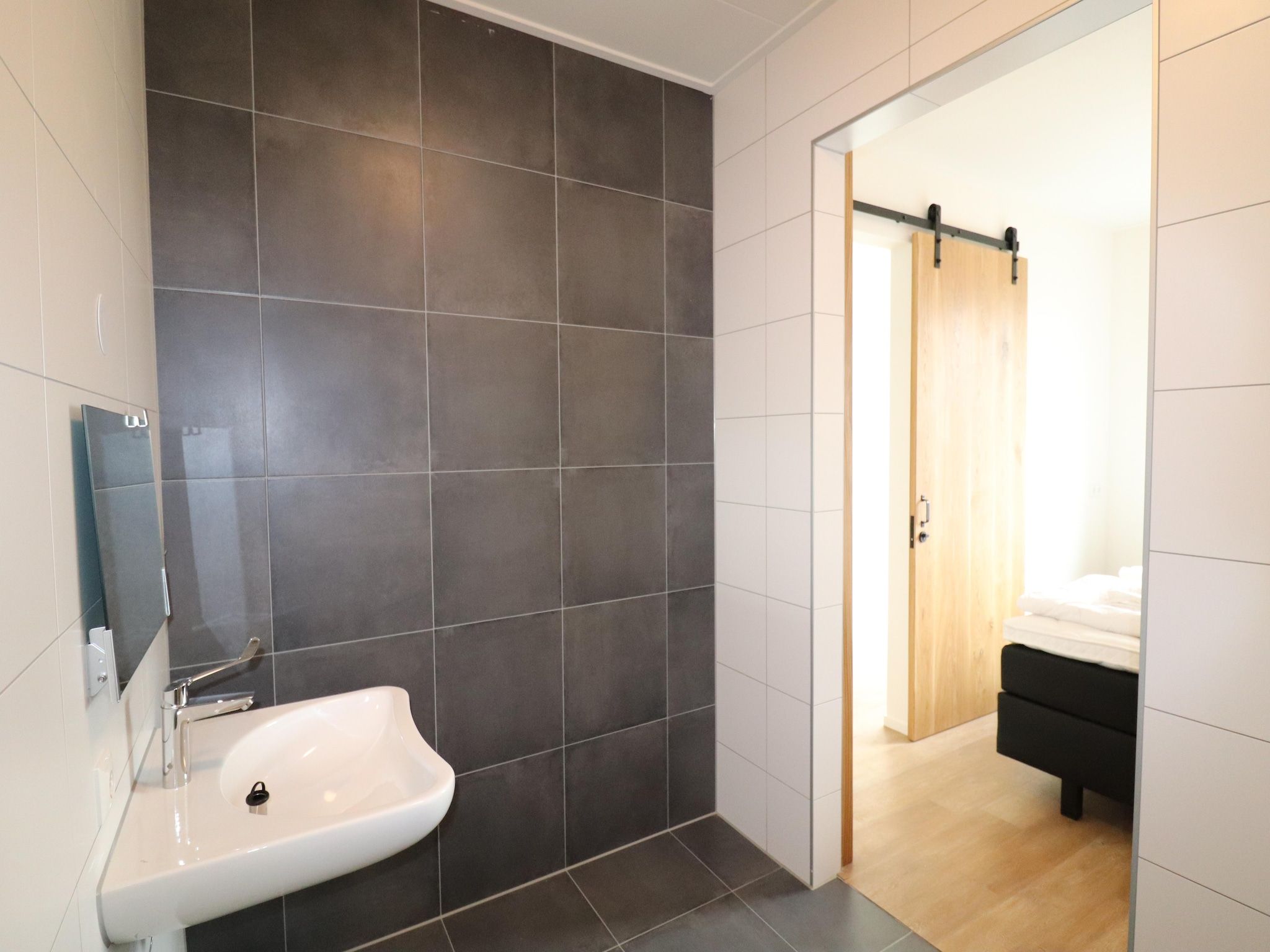 De badkamer van Friese villa in Leons in Leons
