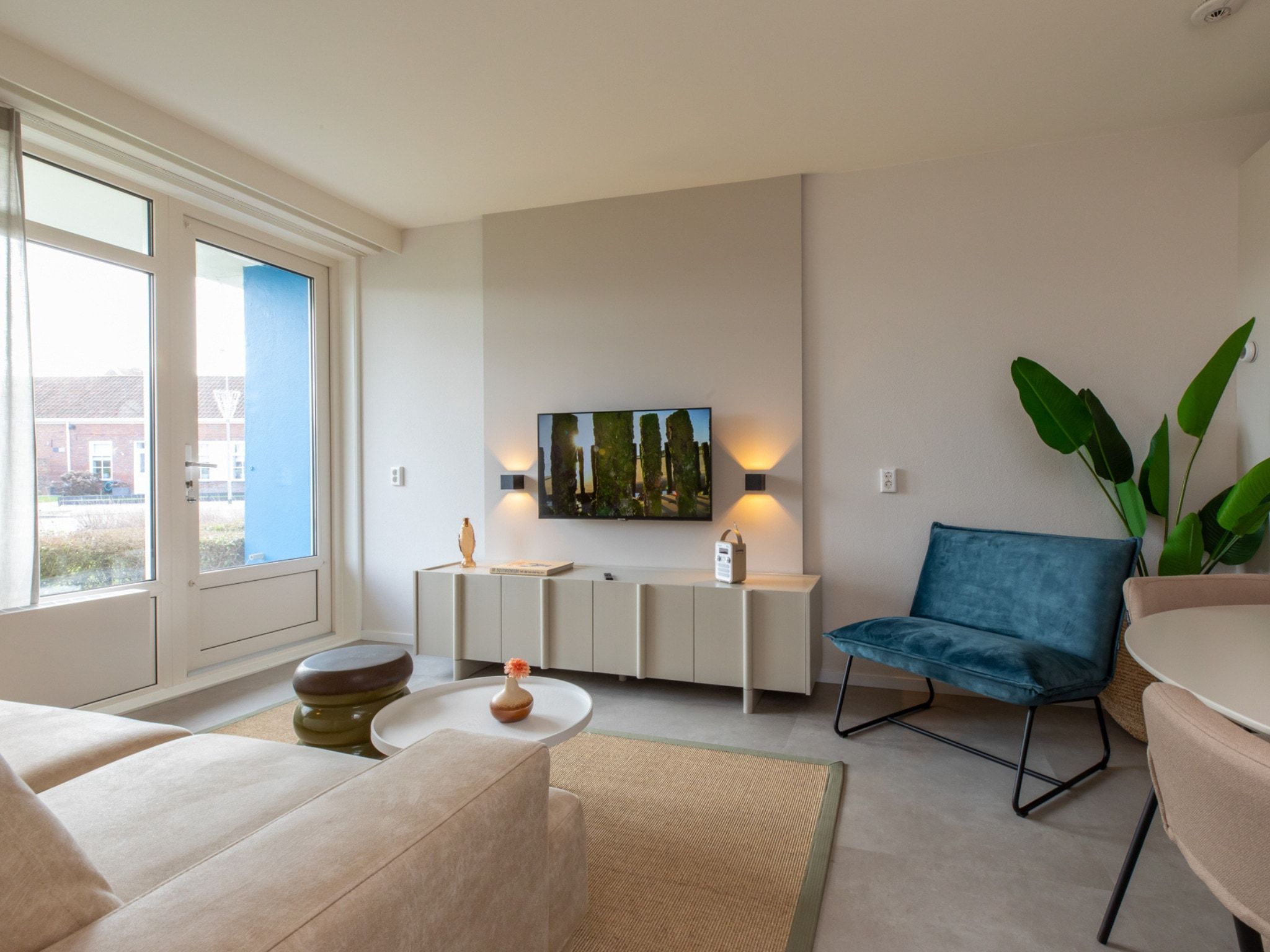 De woonkamer van Nieuwstraat 1  Zoutelande 'Kurhaus - 2 in Zoutelande