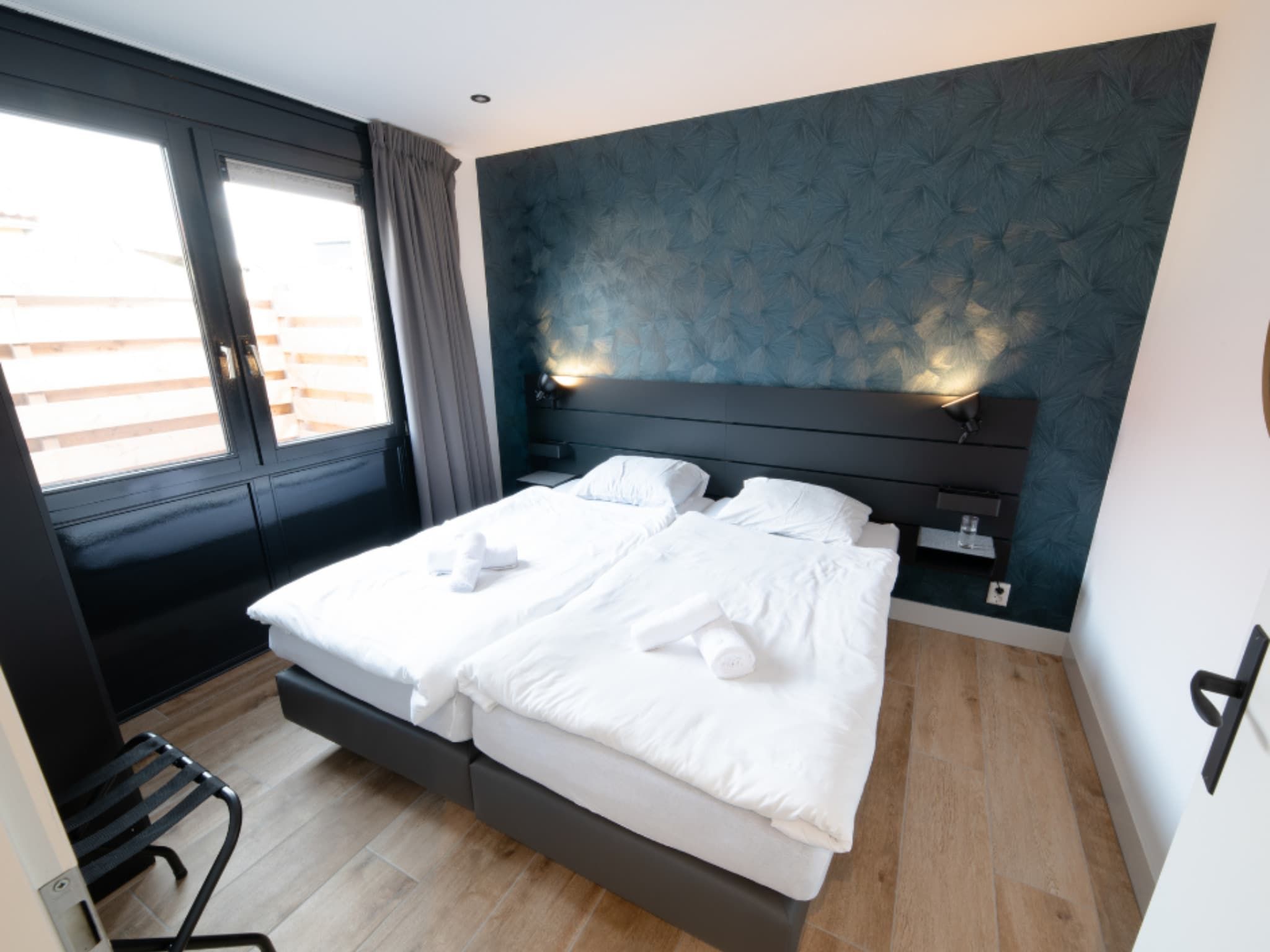 Een slaapkamer van 6 pers Welness huis 83 in Zevenhuizen