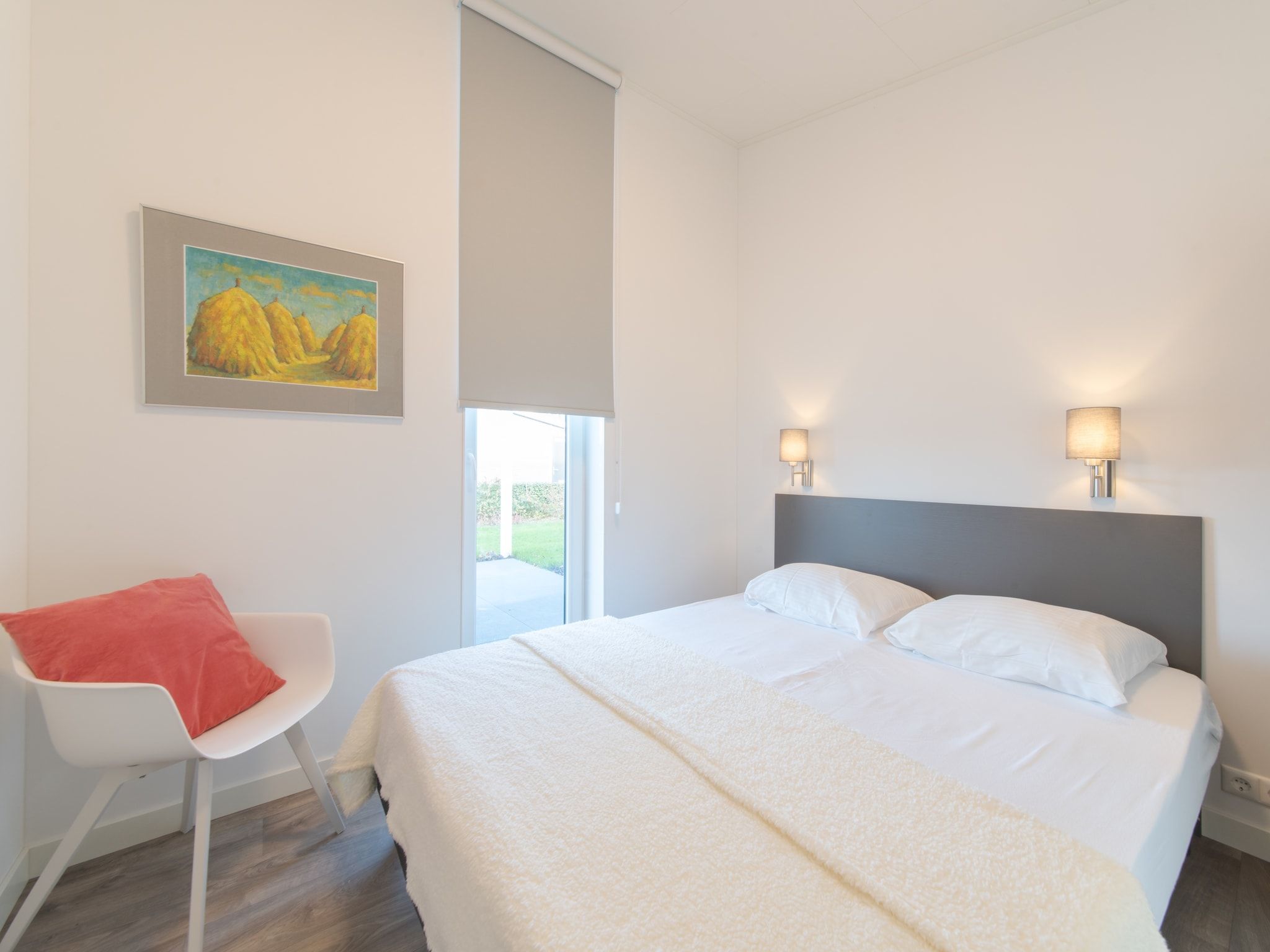 Een slaapkamer van Water Resort Oosterschelde 101 in Wemeldinge