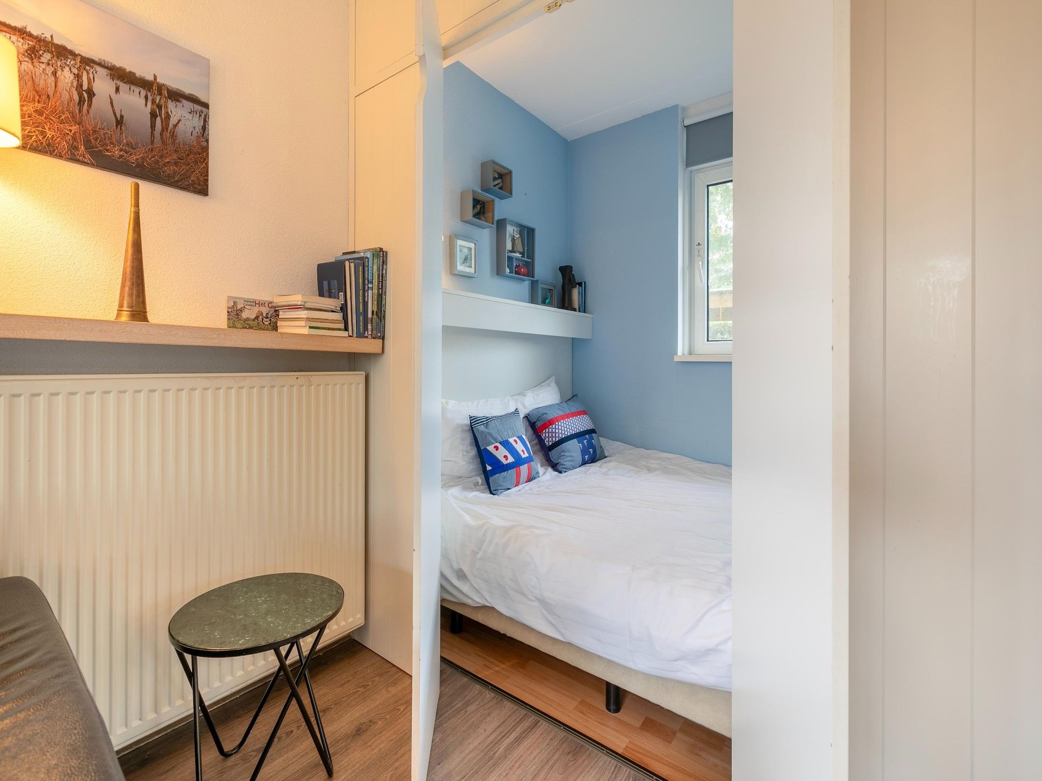 Een slaapkamer van Buitenplaats It Wiid 8 in Eernewoud