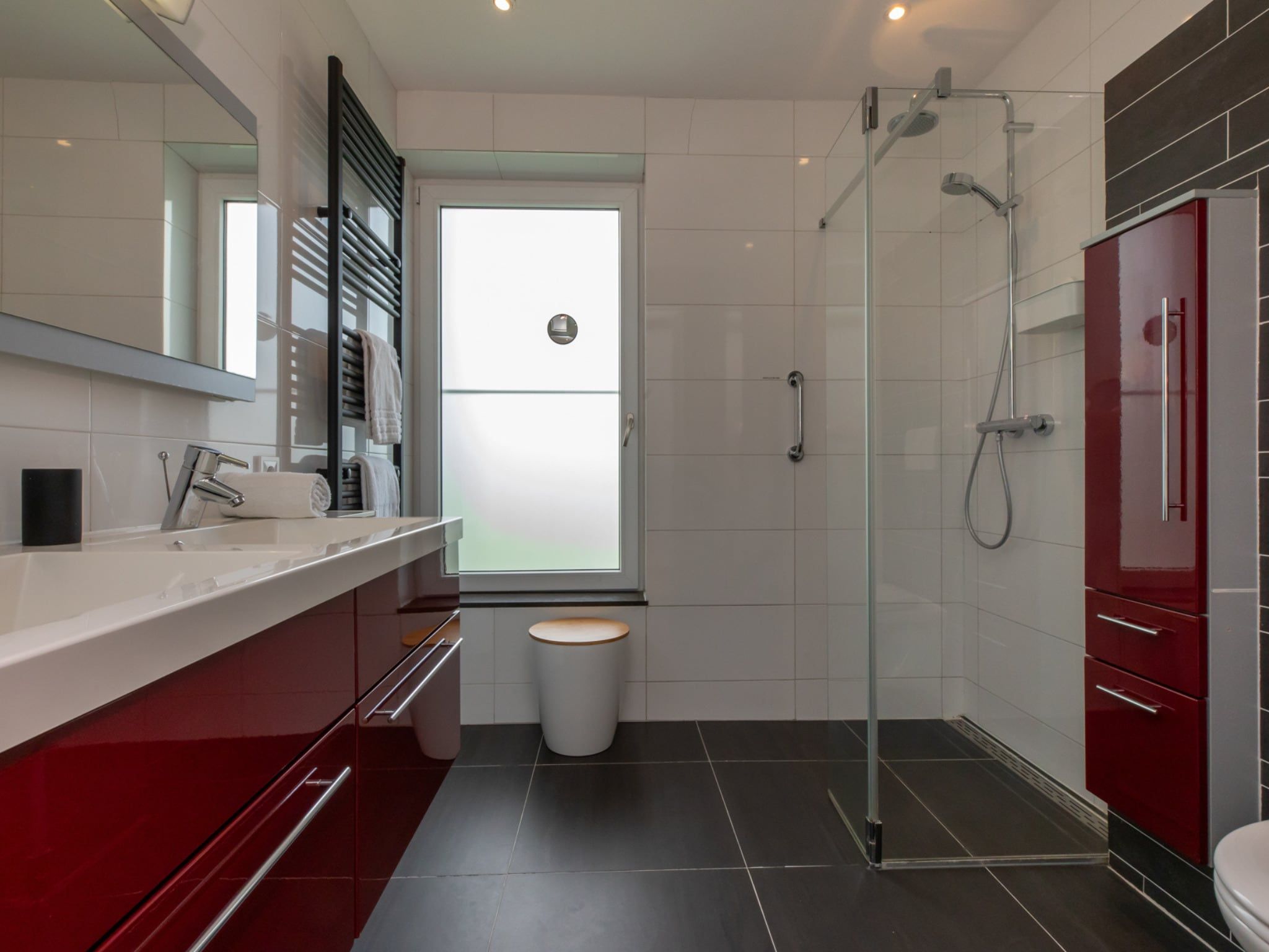 De badkamer van Vakantiehuis - Lepelblad 97 in Nieuwvliet