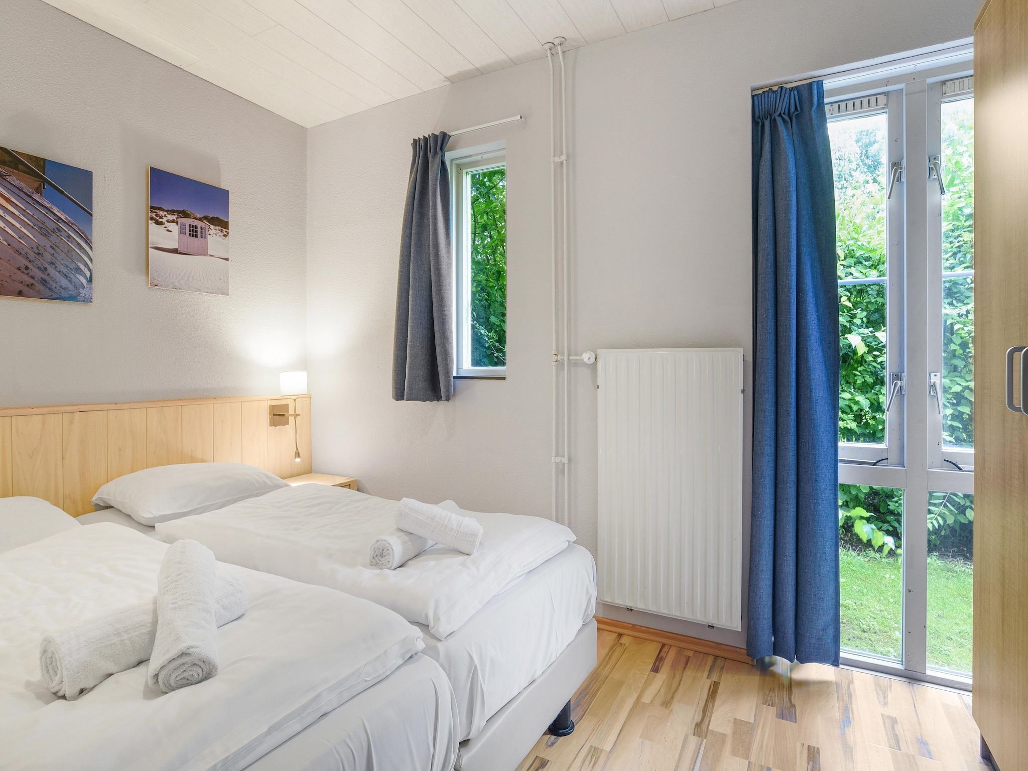Een slaapkamer van Parc Port Greve 8 in Brouwershaven