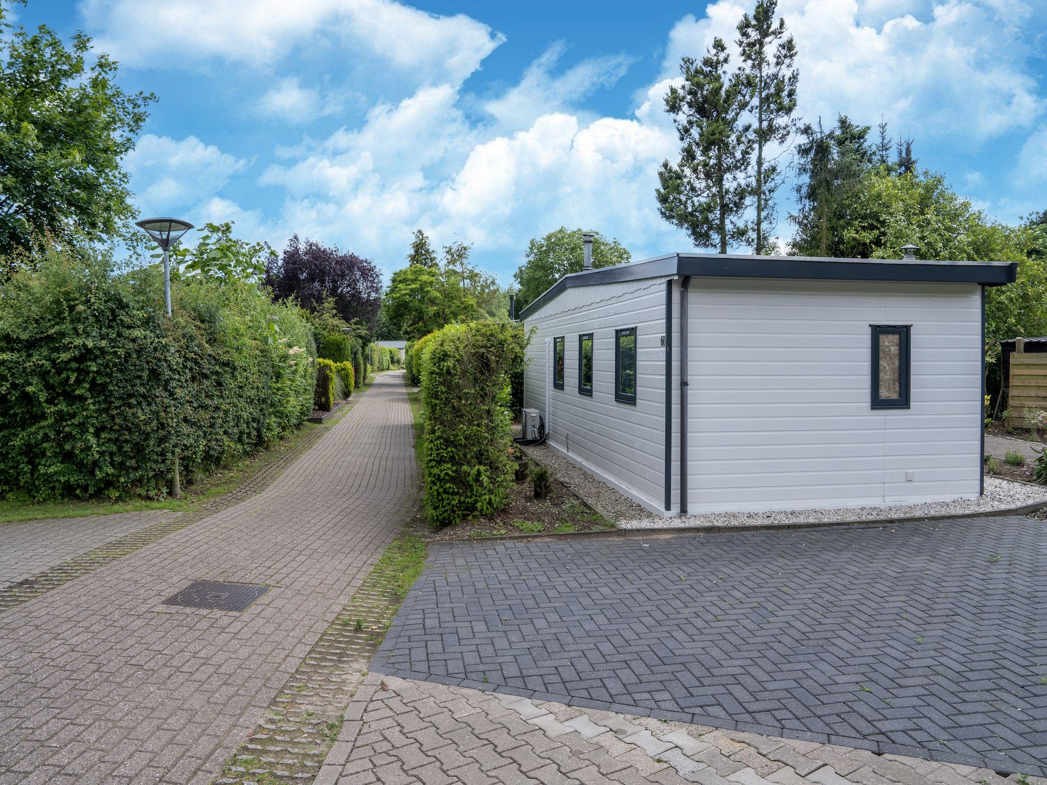 De buitenkant van Huisje 60 Stegeren in Stegeren