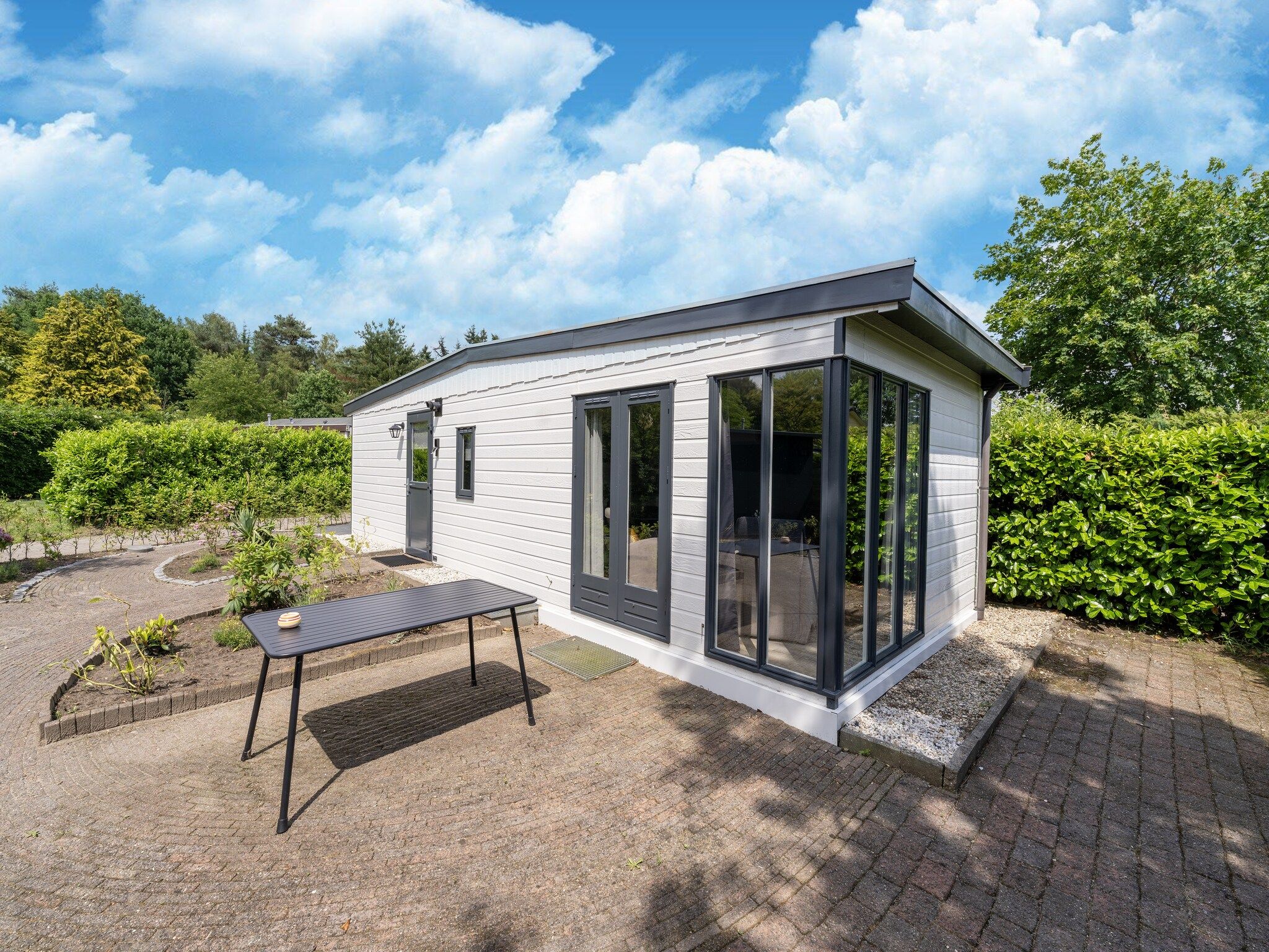 De buitenkant van Huisje 60 Stegeren in Stegeren