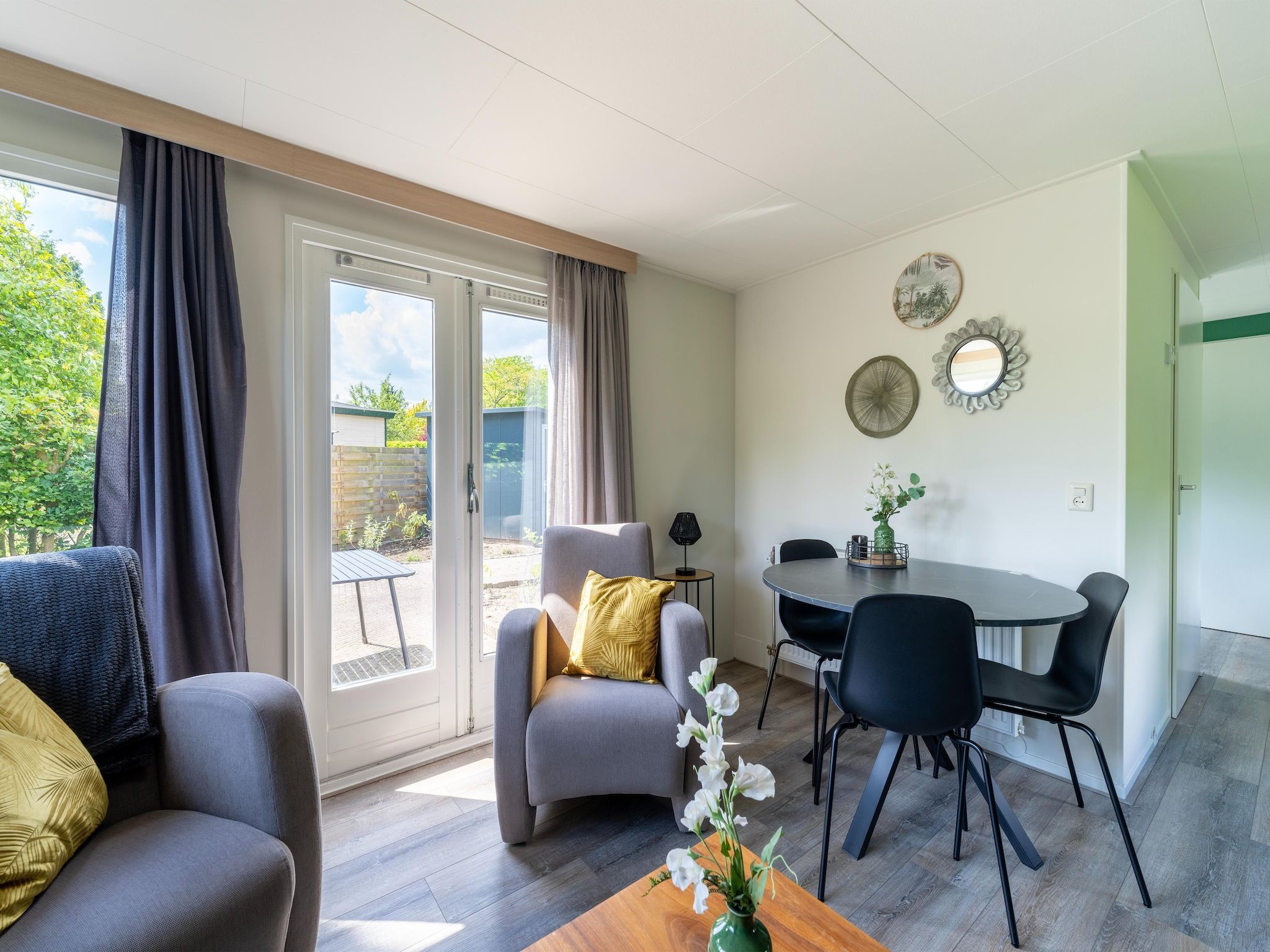 De woonkamer van Huisje 60 Stegeren in Stegeren