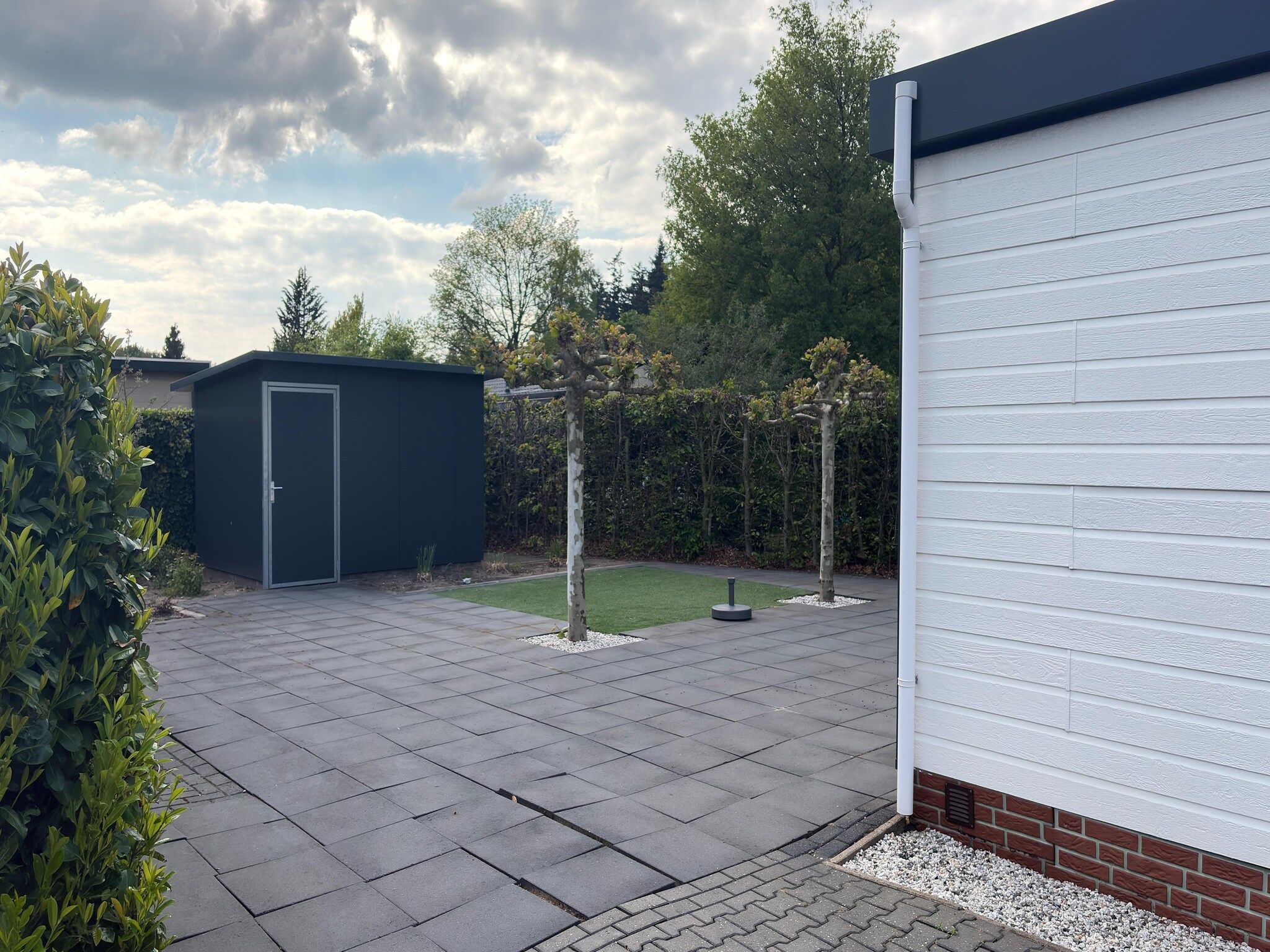 De buitenkant van Chalet stegeren in Stegeren