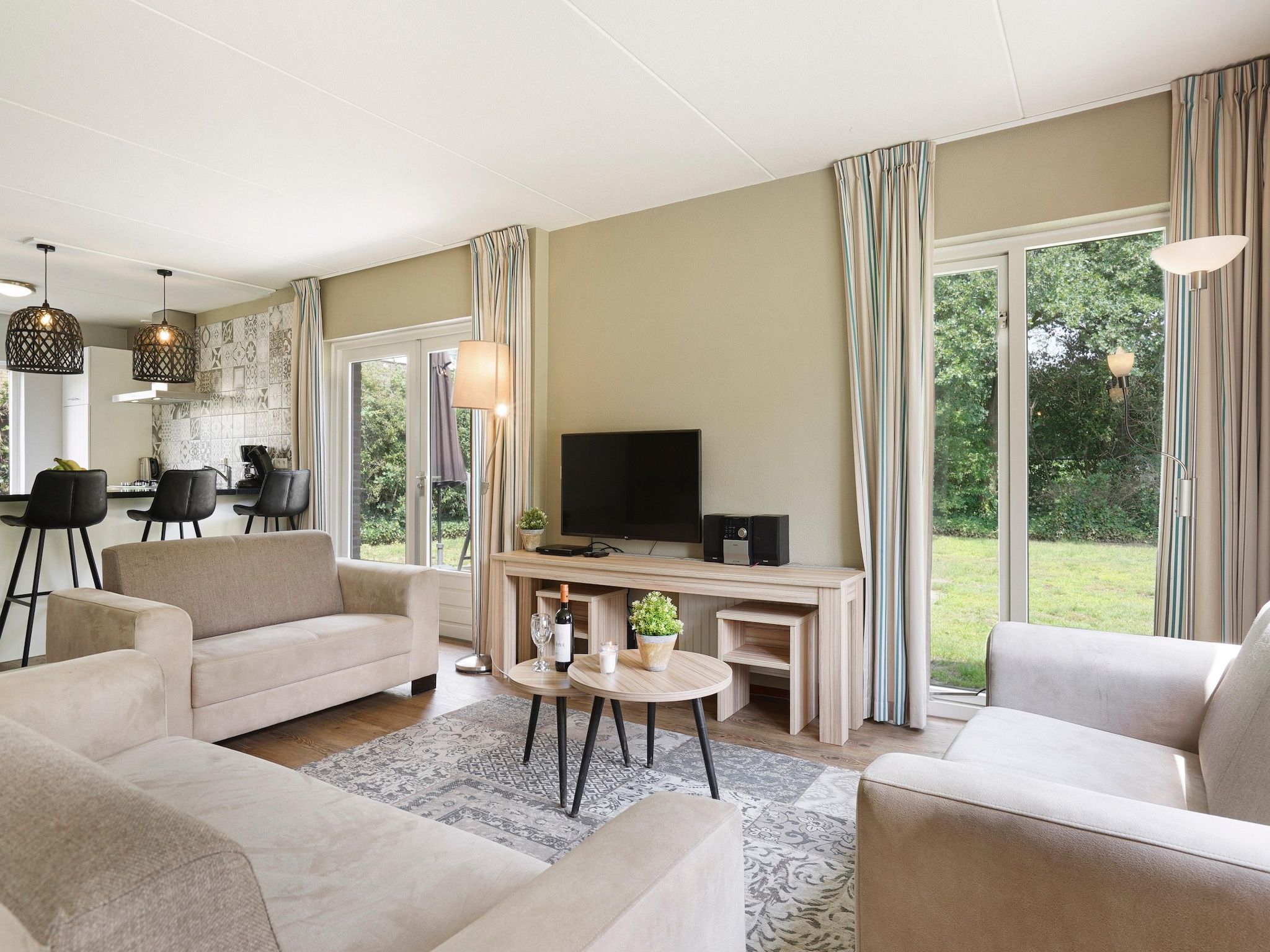 De woonkamer van Parc Duc de Brabant 2 in Diessen-Baarschot