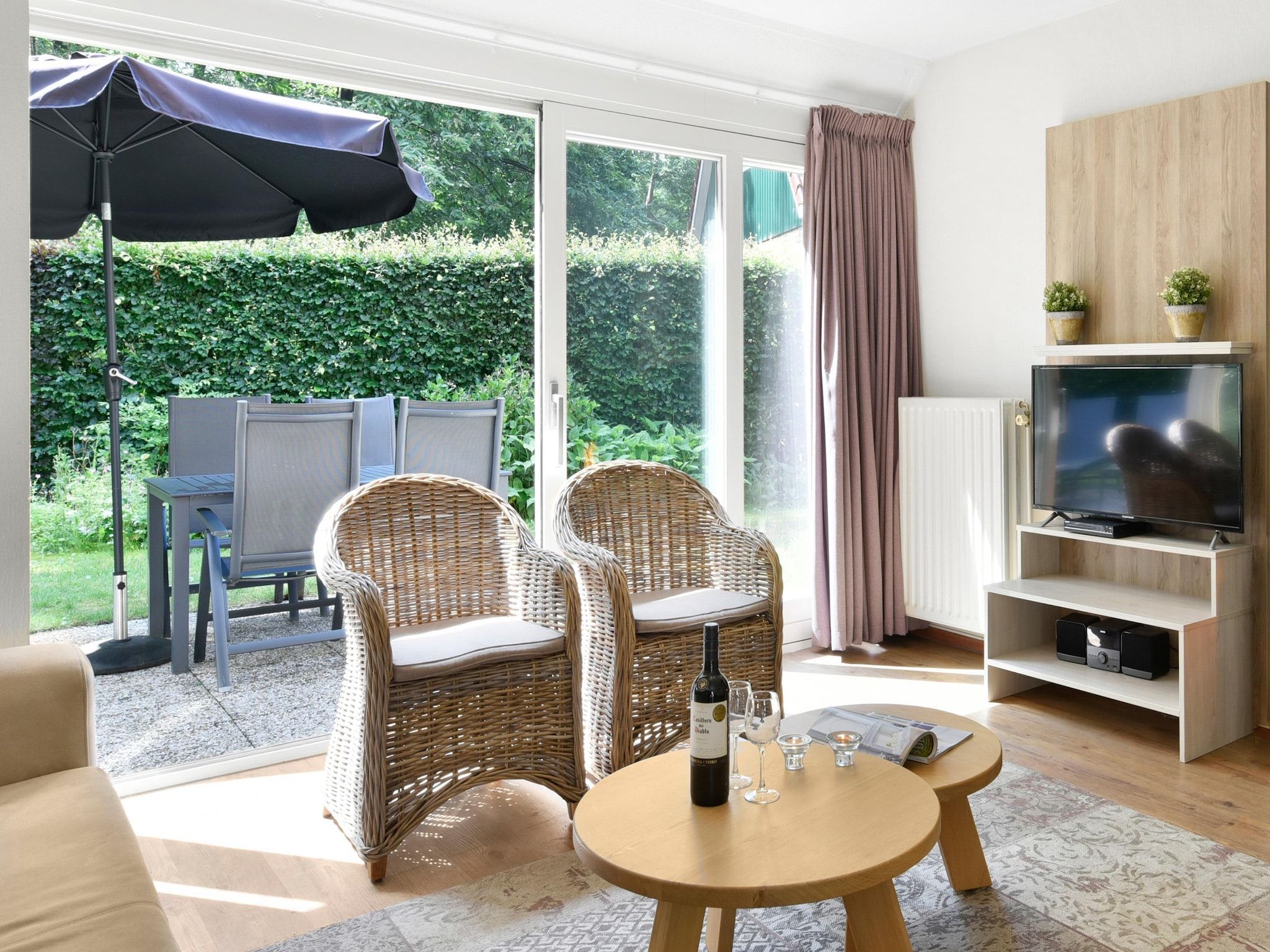 De woonkamer van Parc Duc de Brabant 6 in Diessen-Baarschot
