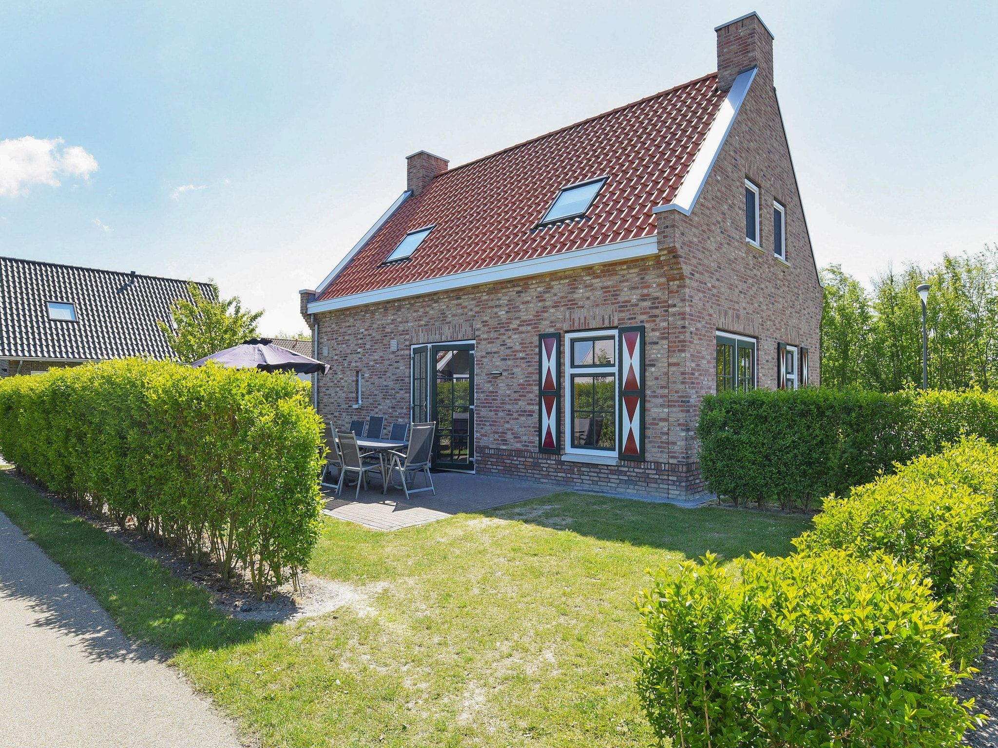 De tuin van Strand Resort Nieuwvliet-Bad 1 in Nieuwvliet