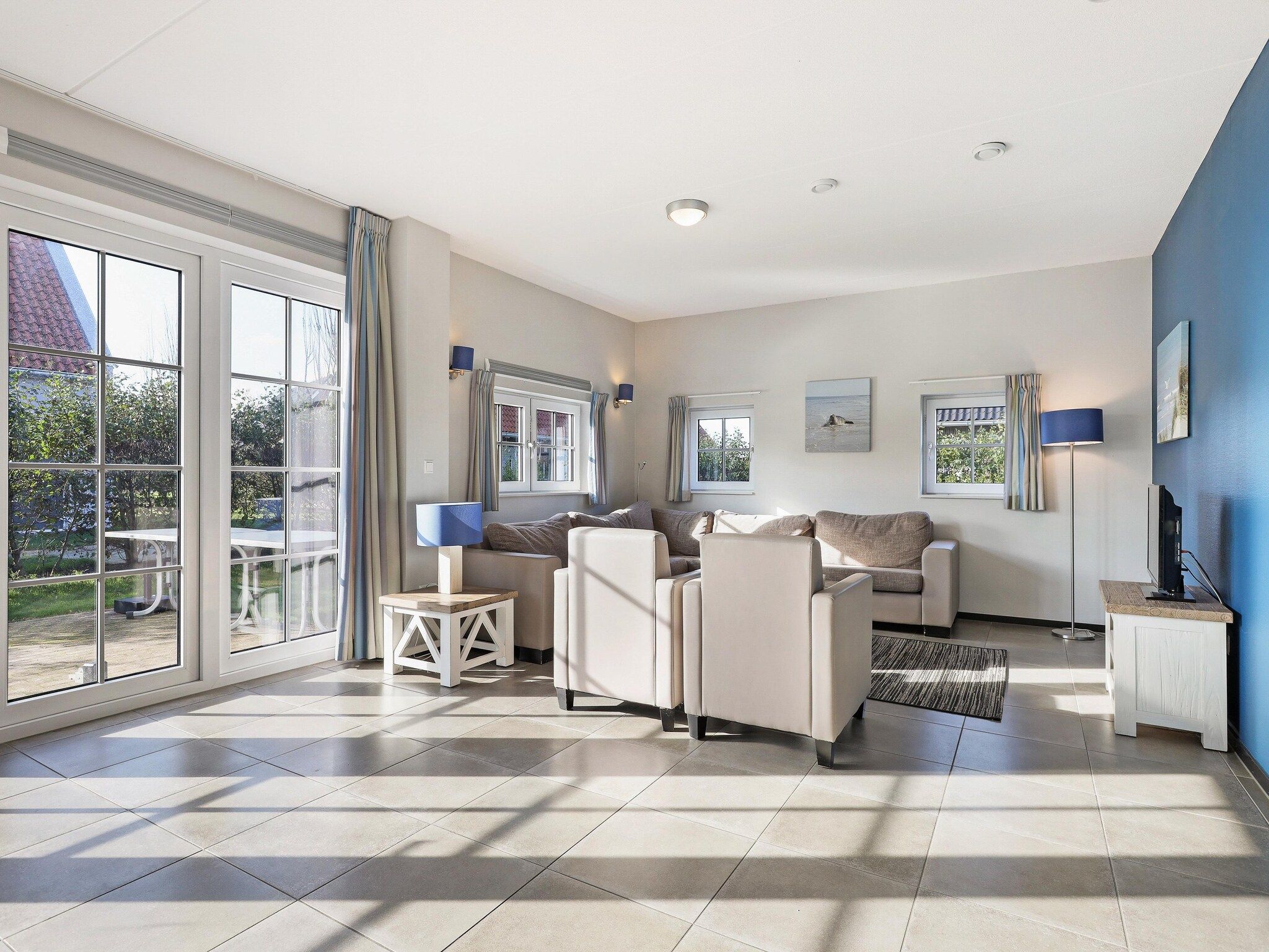 De woonkamer van Strand Resort Nieuwvliet-Bad 2 in Nieuwvliet