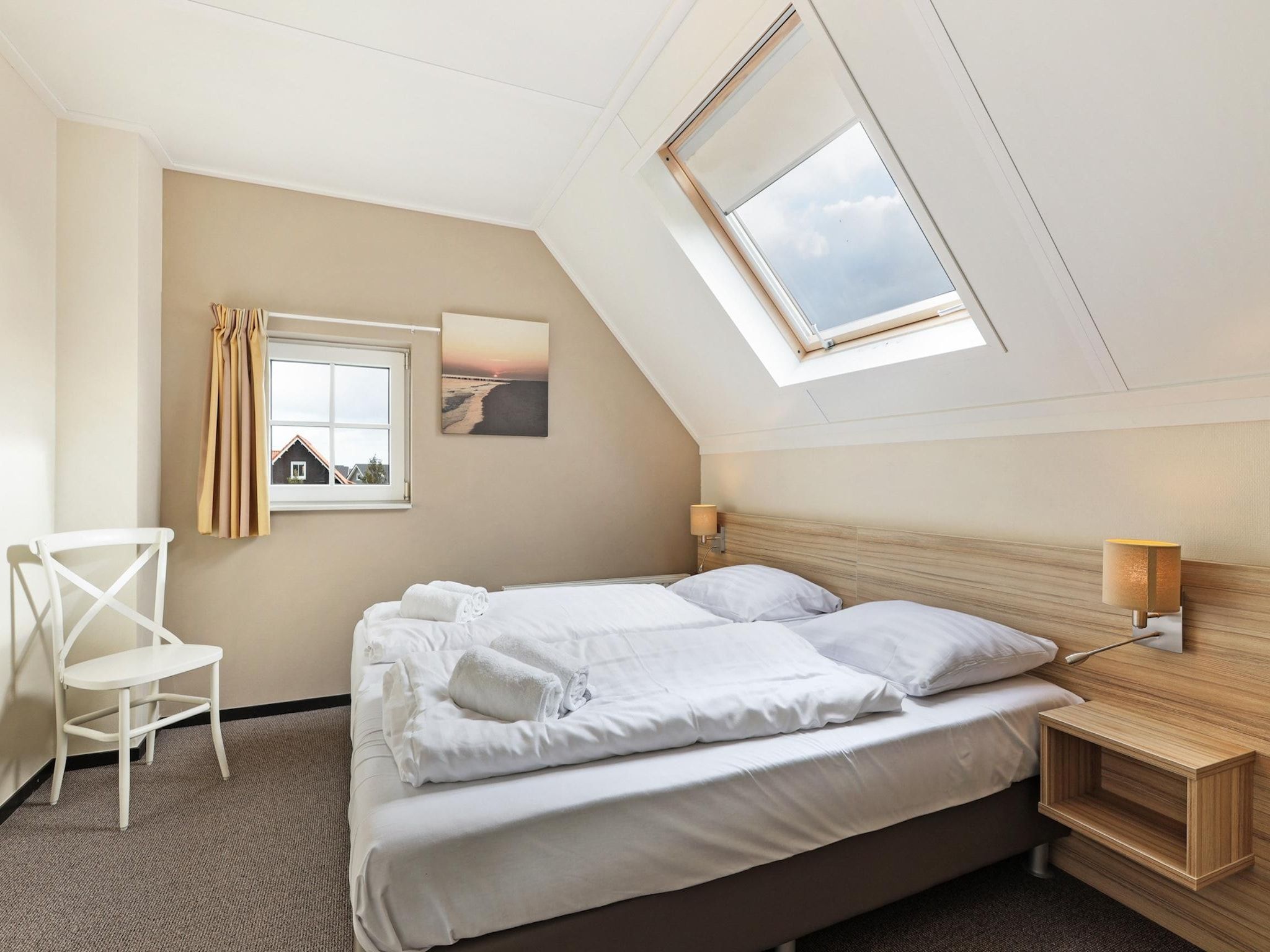 Een slaapkamer van Strand Resort Nieuwvliet-Bad 3 in Nieuwvliet