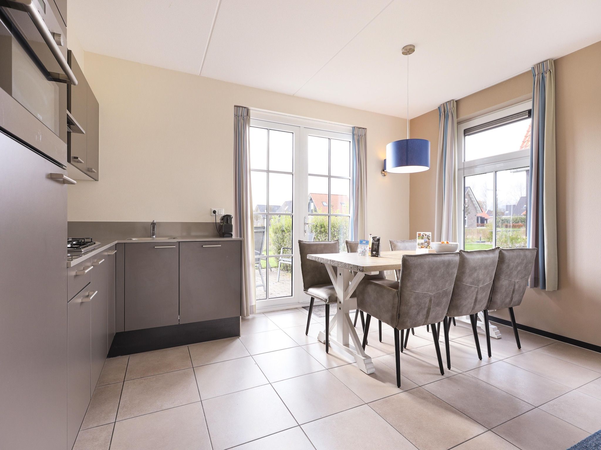 De keuken van Strand Resort Nieuwvliet-Bad 11 in Nieuwvliet