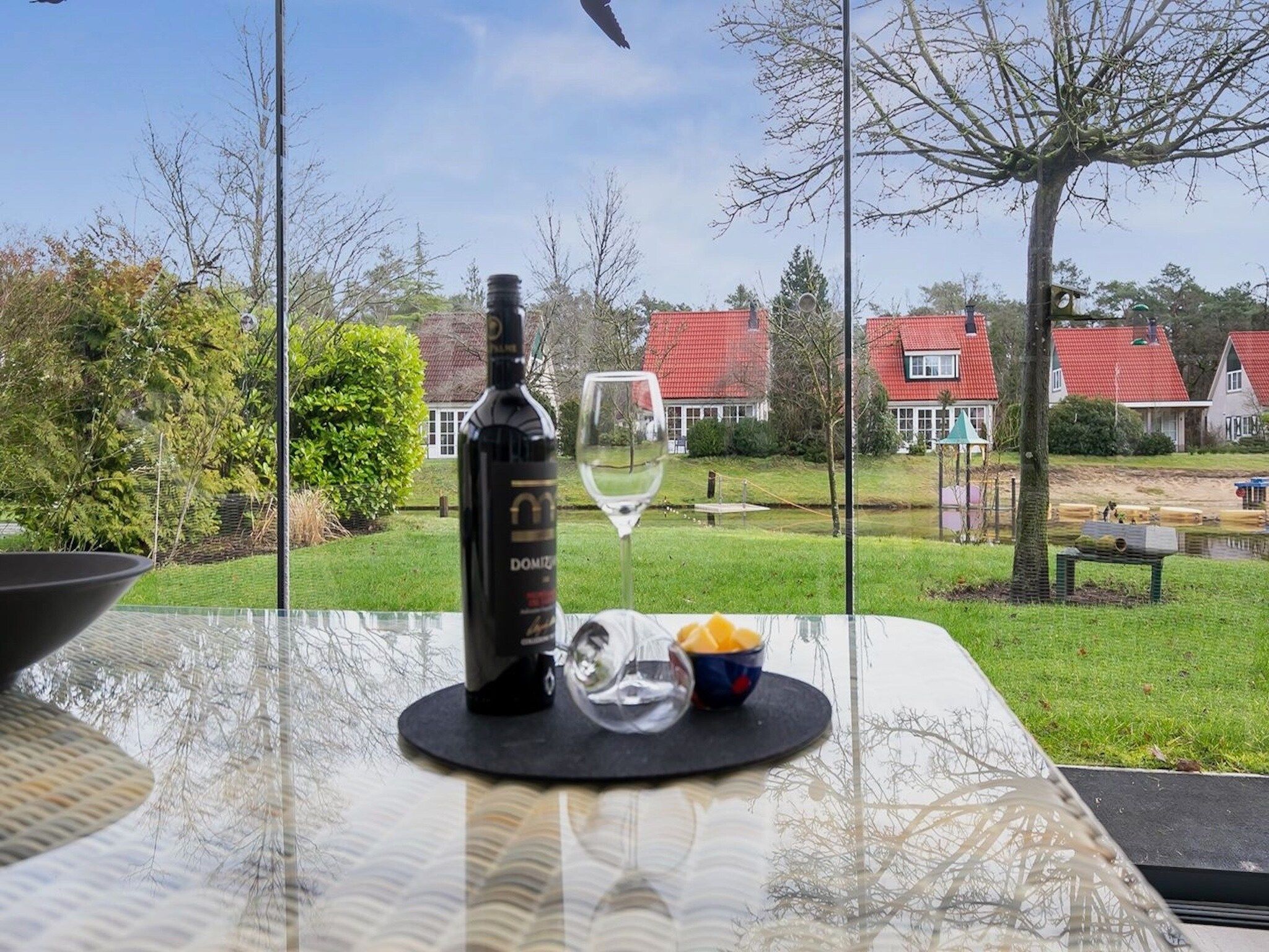 Het uitzicht vanaf Vakantiepark Hellendoorn 6 in Hellendoorn