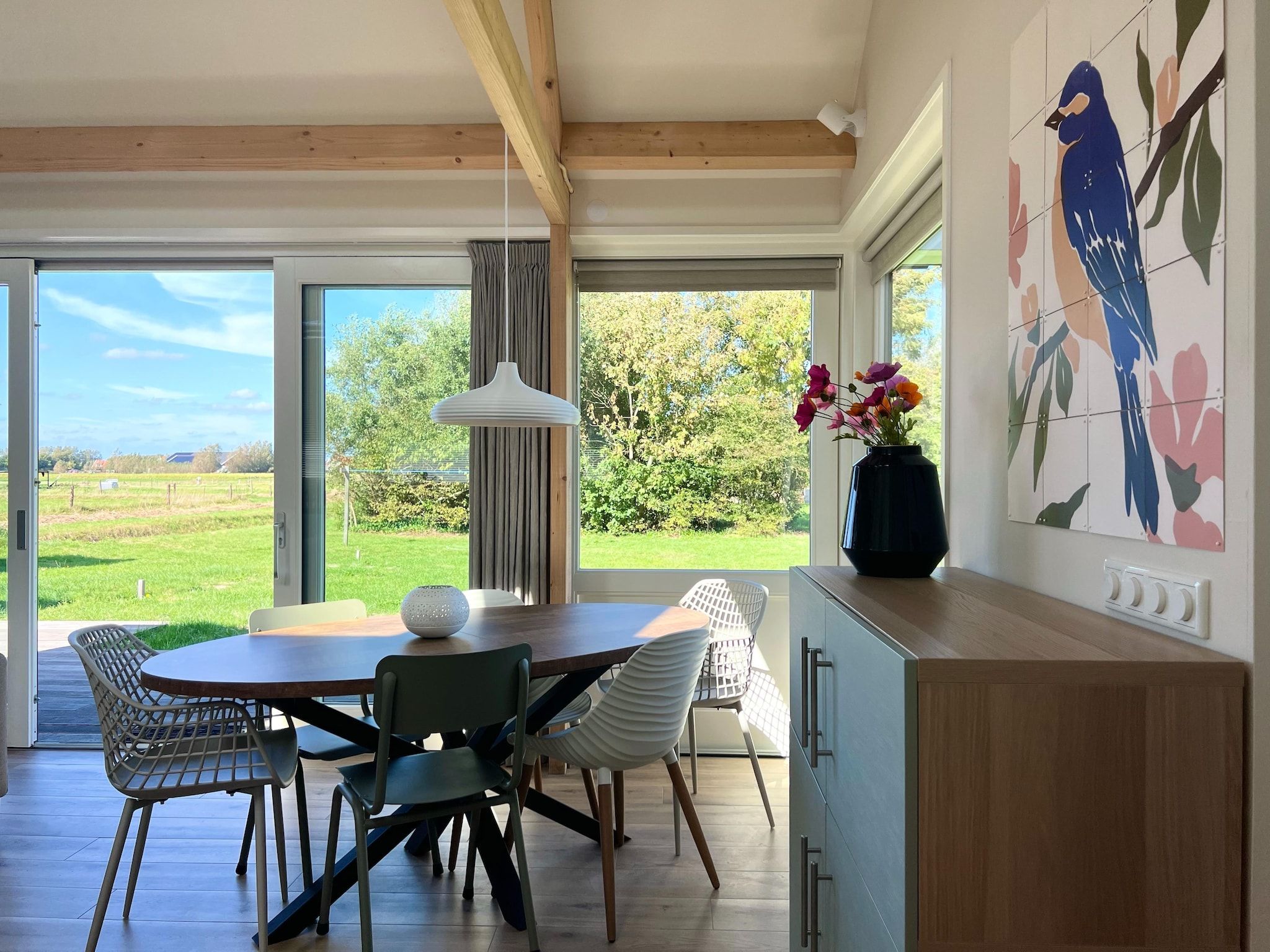 De woonkamer van 't Veldje in Den Hoorn