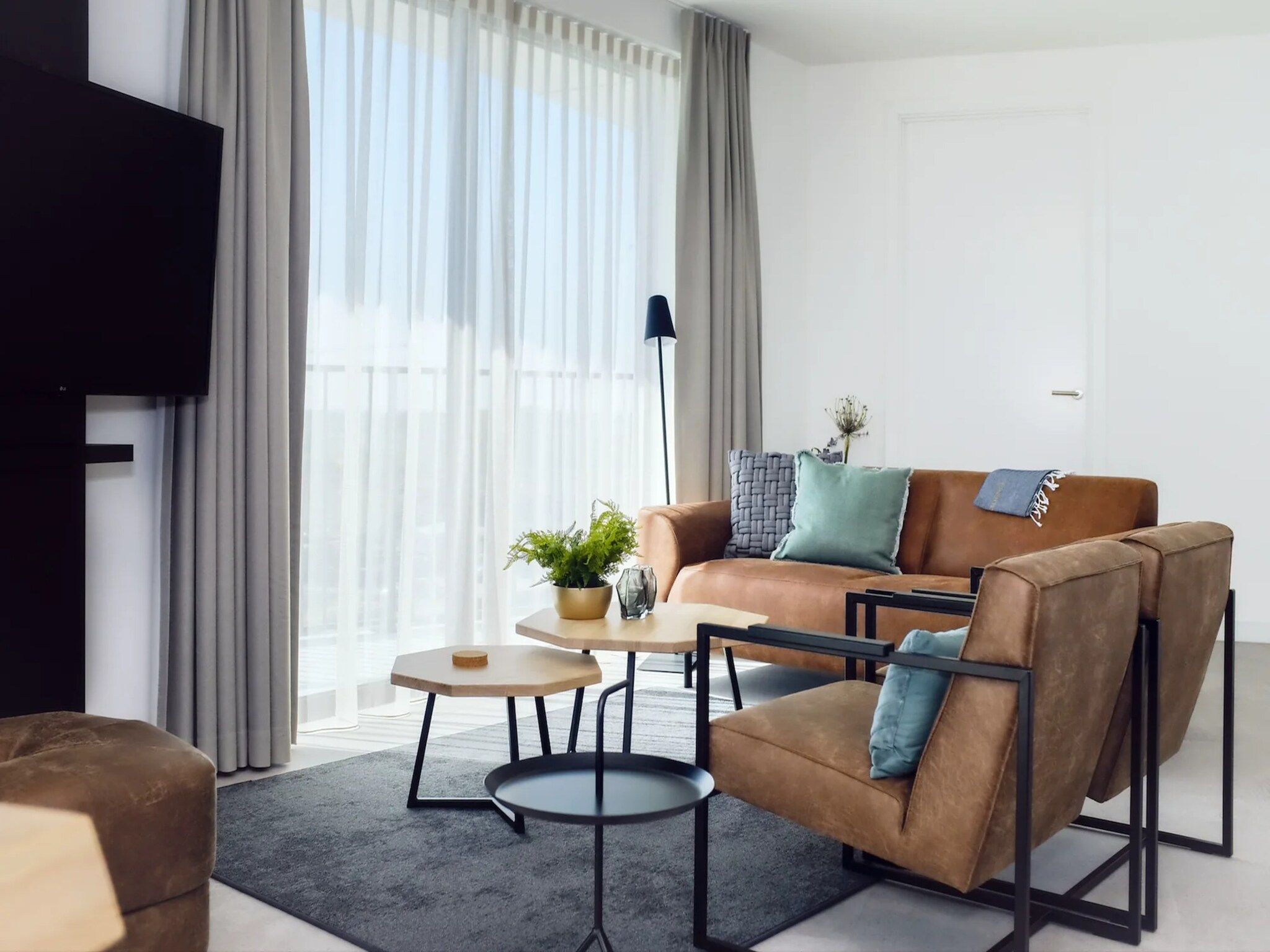 Het terras van Breskens Apartments & Penthouses 11 in Breskens