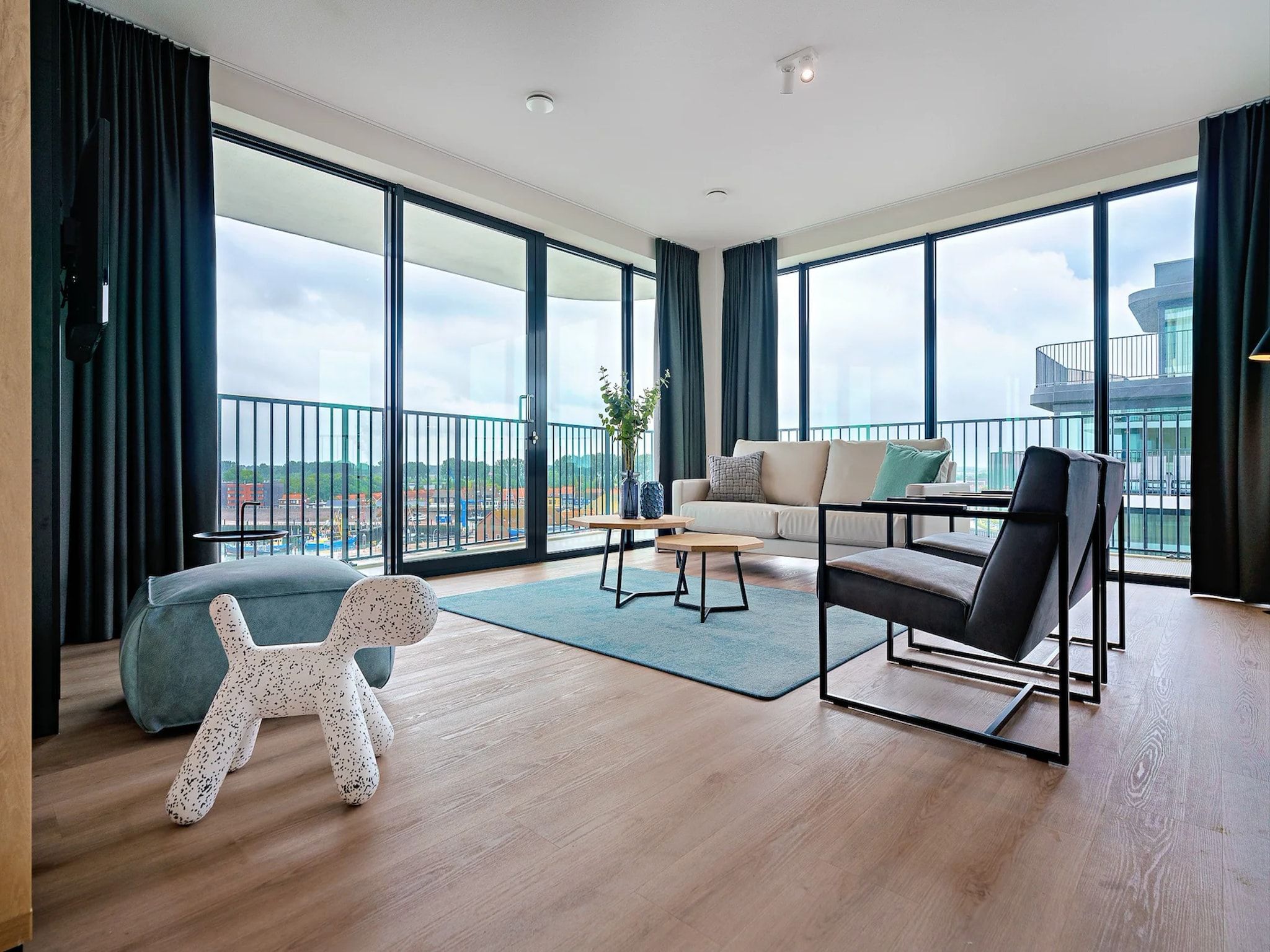 De woonkamer van Breskens Apartments & Penthouses 11 in Breskens