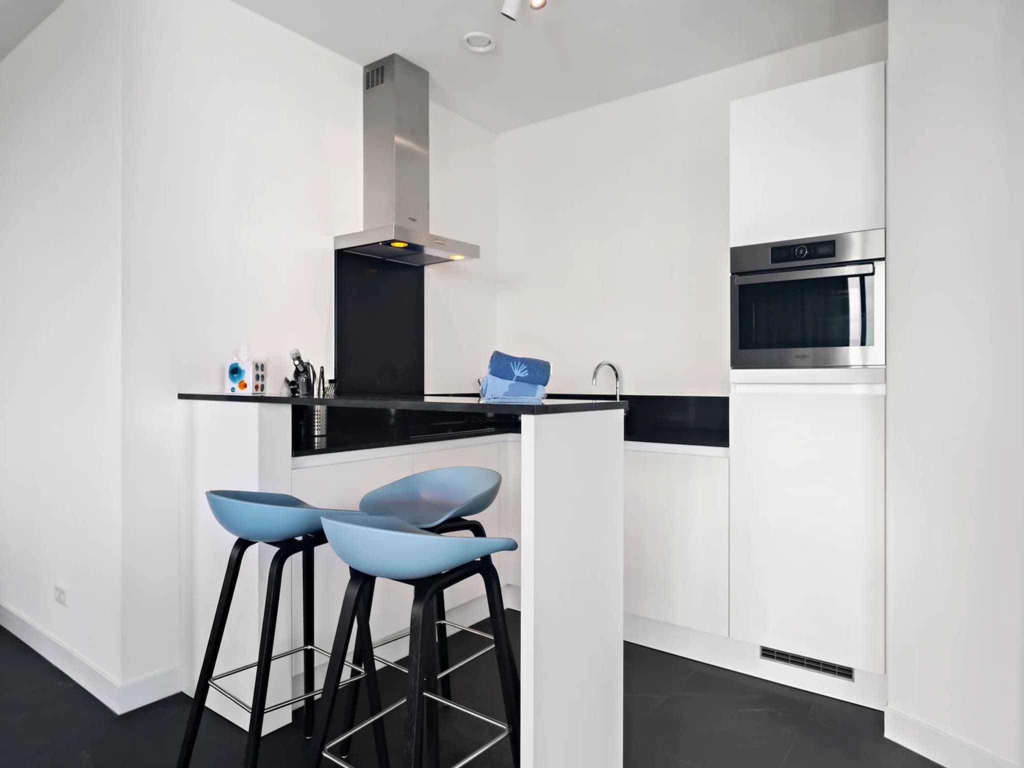 De keuken van Breskens Apartments & Penthouses 11 in Breskens