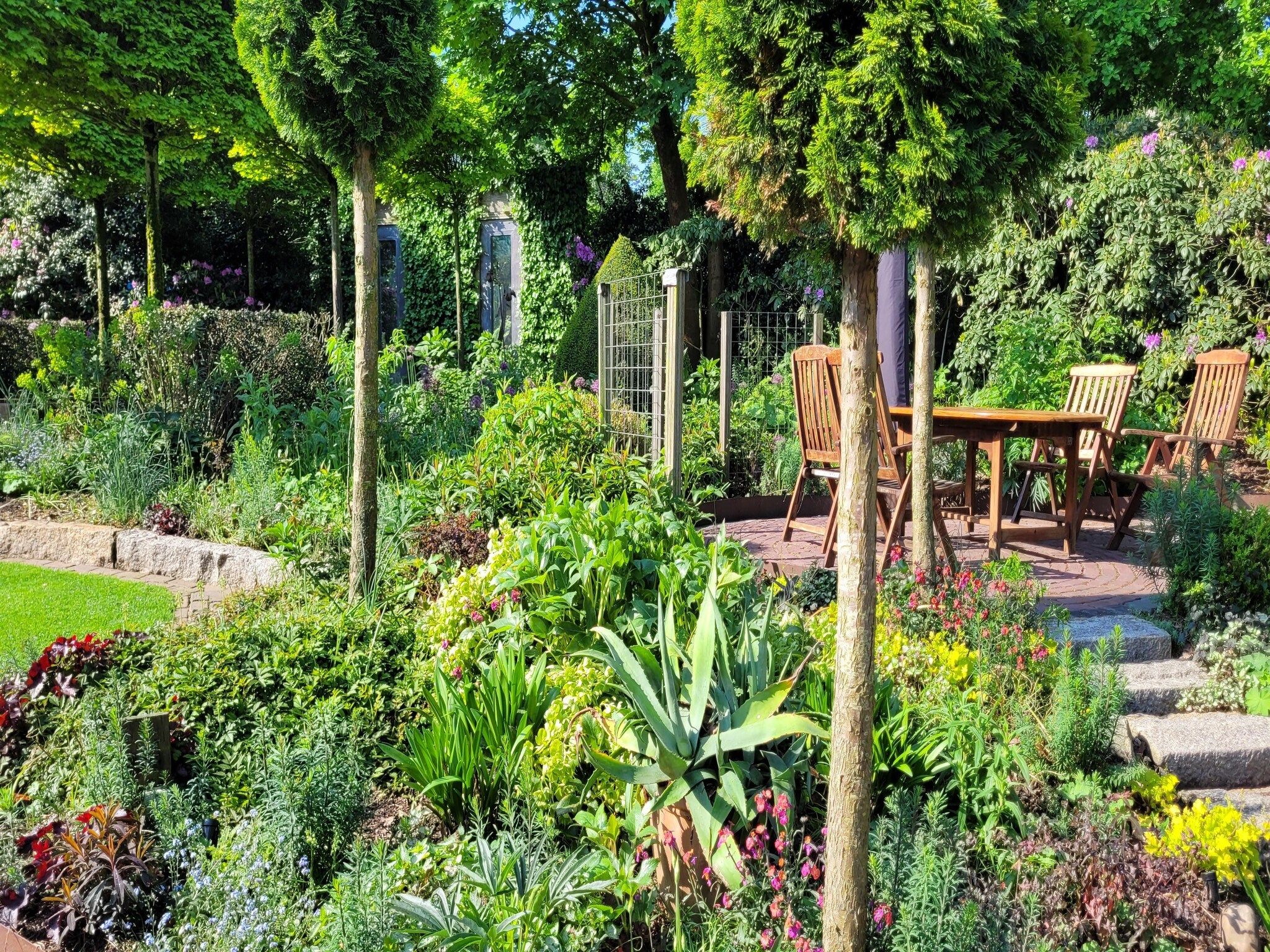 De tuin van B&B Overloon 2 Personen in Overloon
