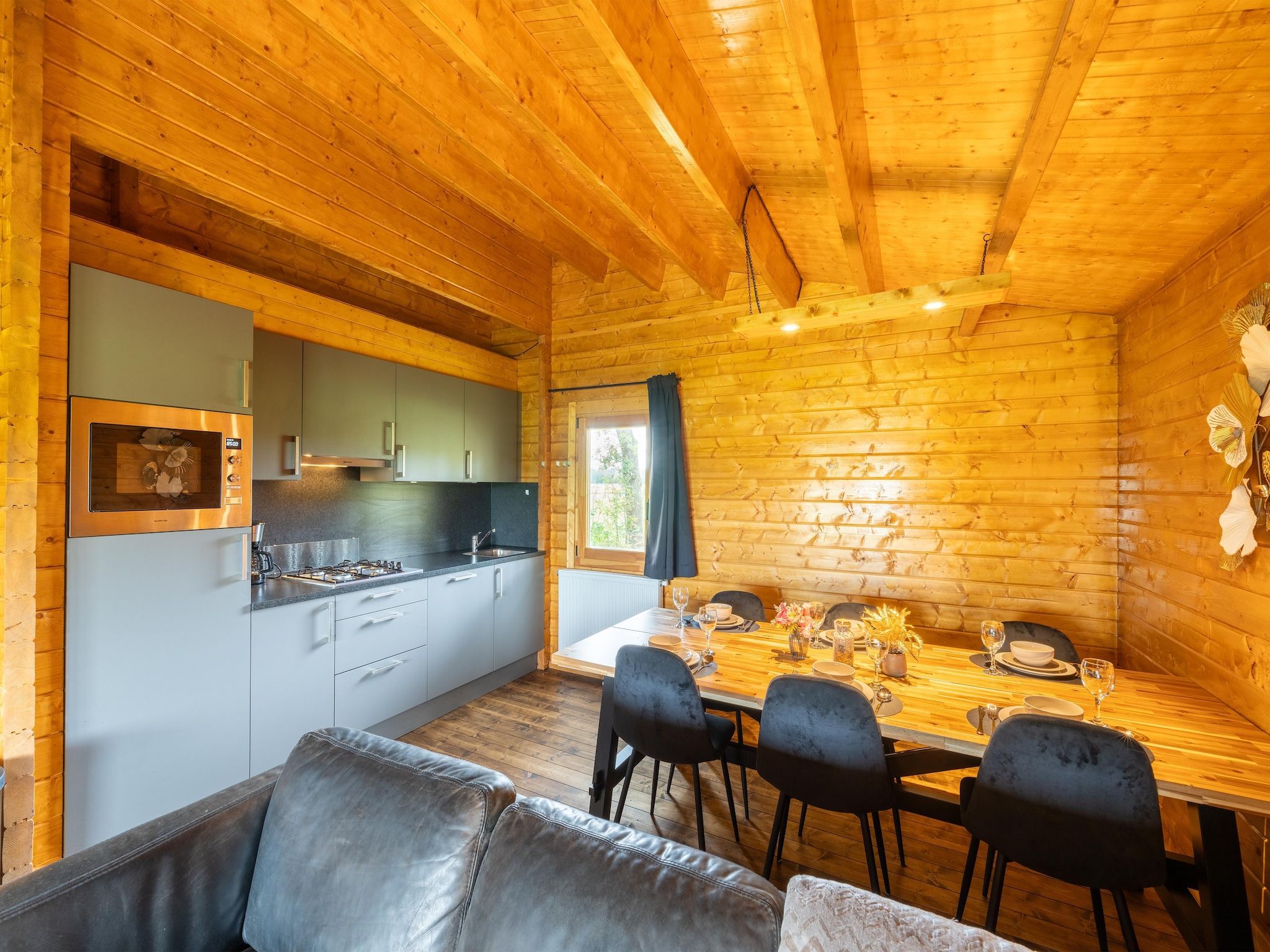 De keuken van Chalet Riga in Valkenswaard