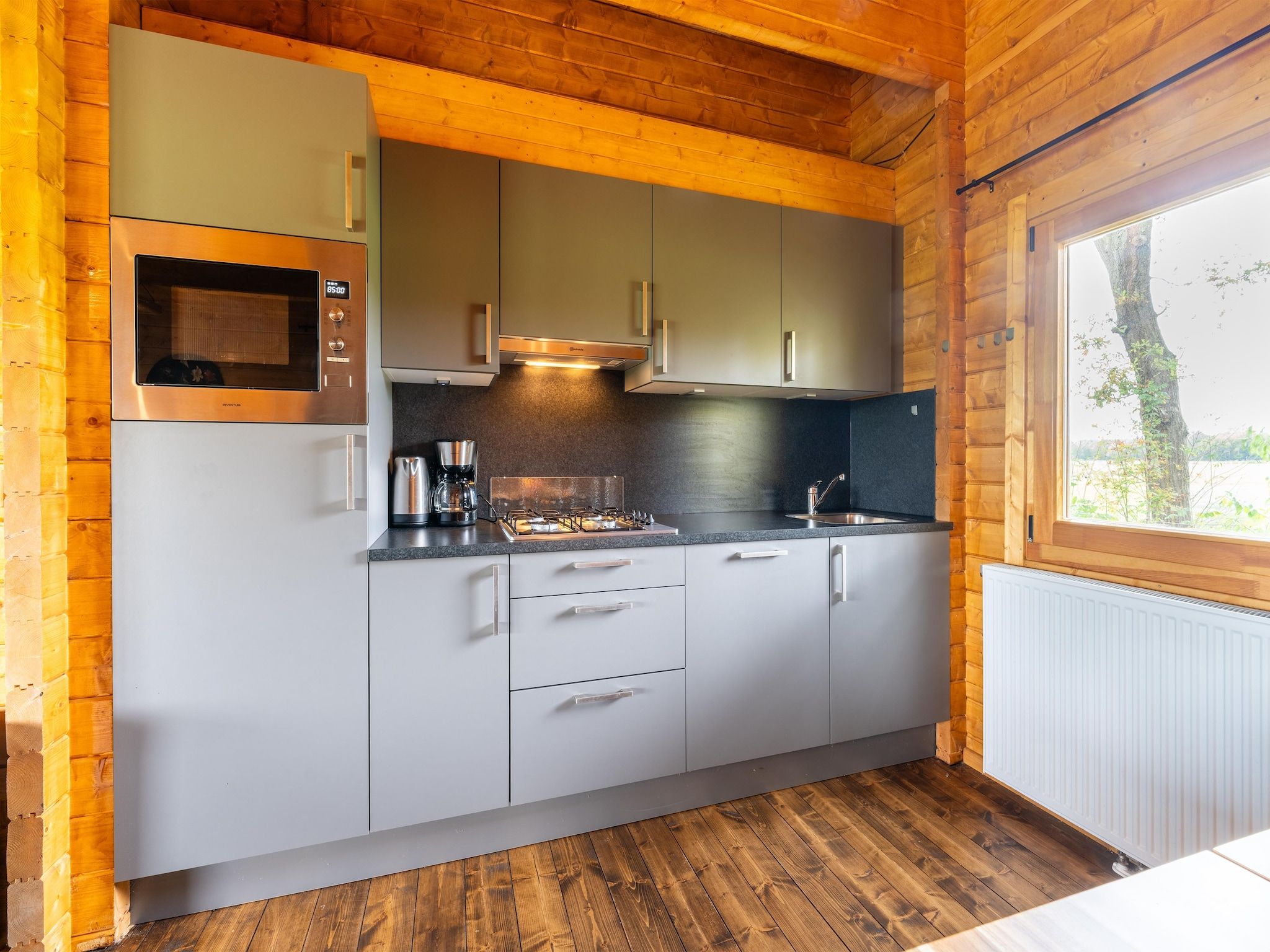 De keuken van Chalet Riga in Valkenswaard