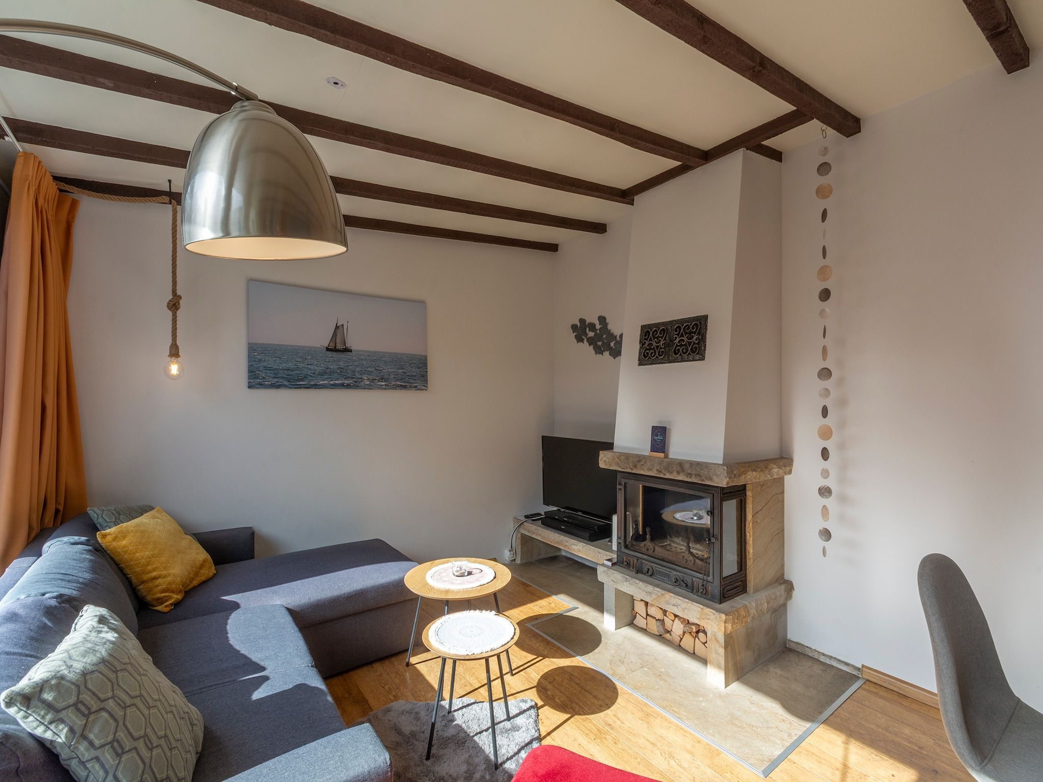 De woonkamer van Duinland 135 in Sint Maartenszee