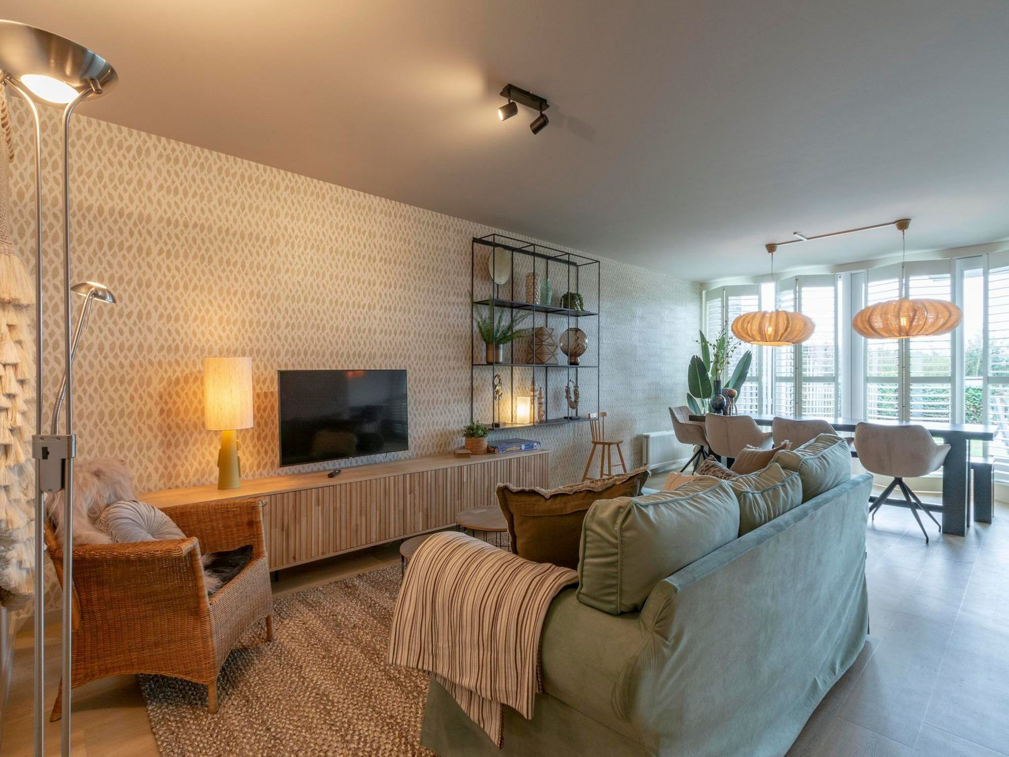 De woonkamer van Strandleven 006 in Groote Keeten