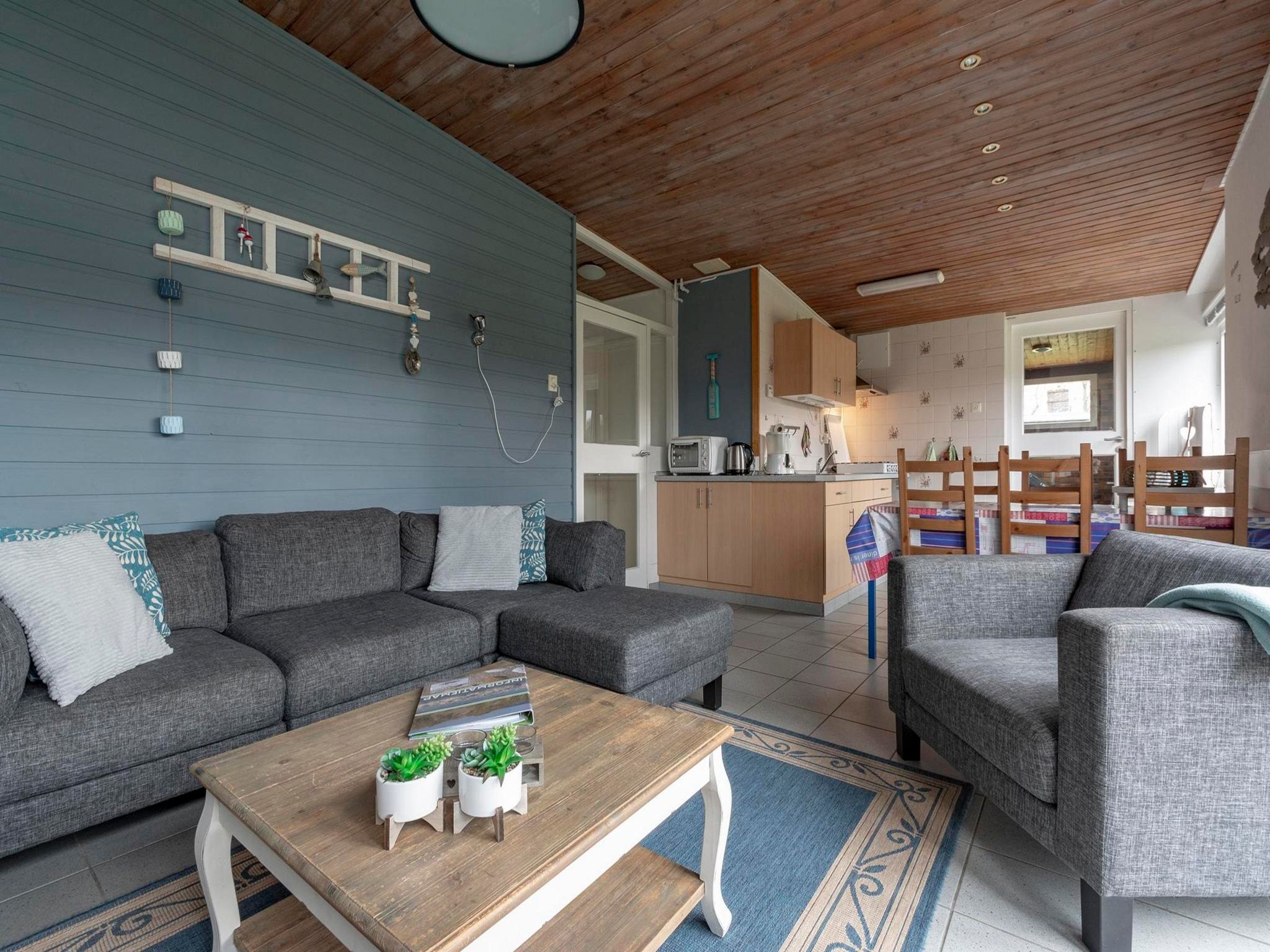 De woonkamer van Duinland 90 in Sint Maartenszee