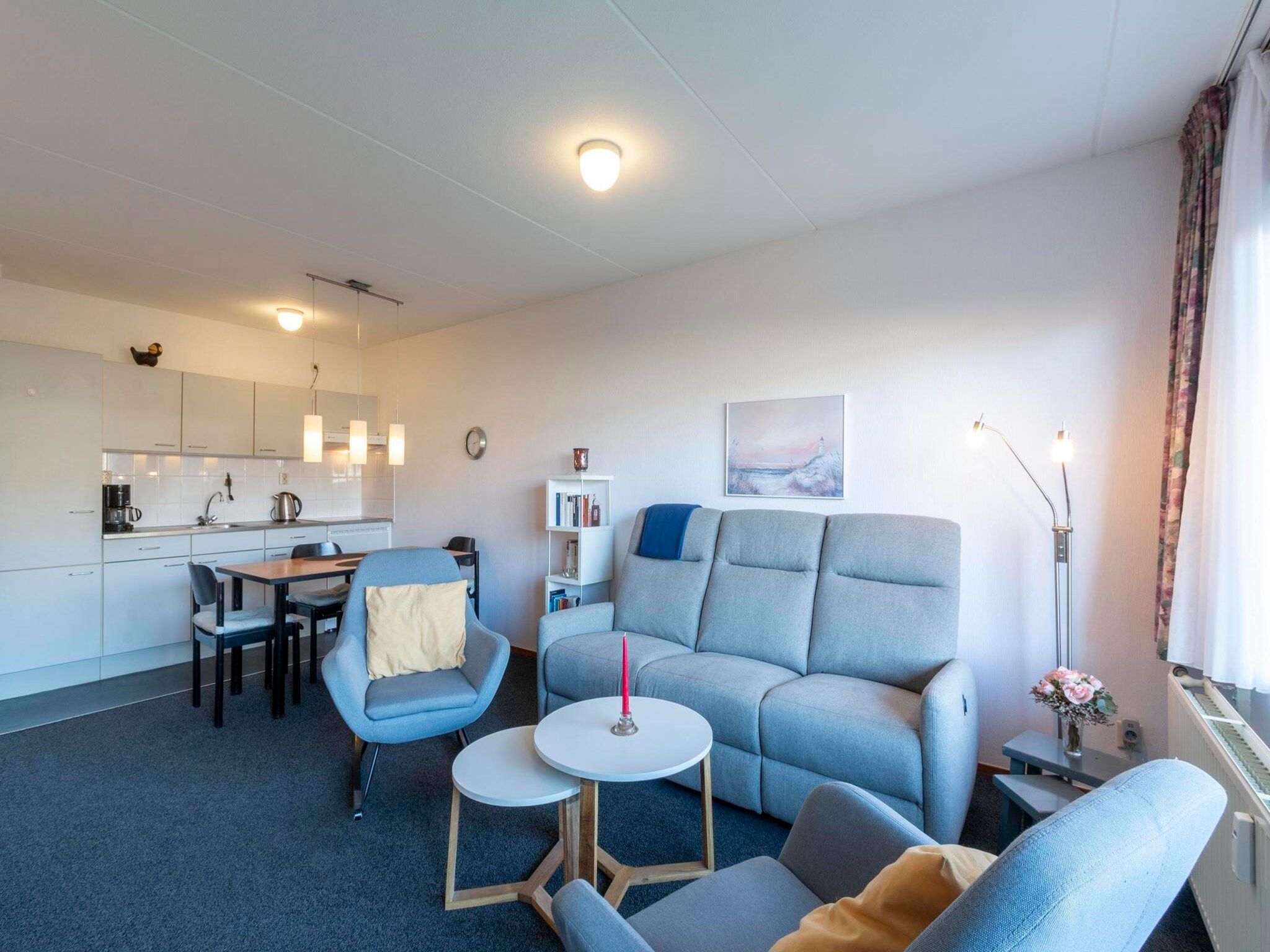 De woonkamer van Beach Appartement 05 in Callantsoog
